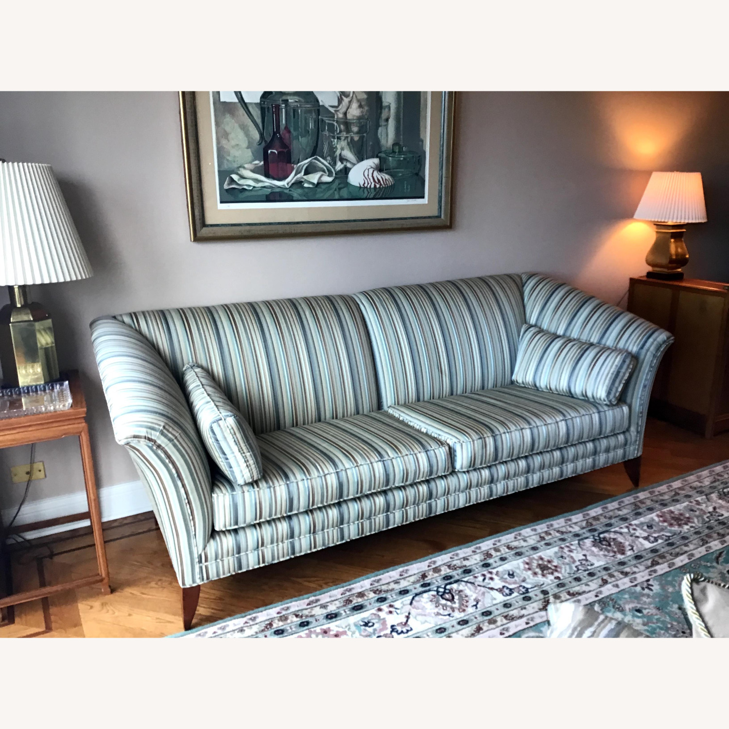 Etan Allen High back Mid century mModern 3 Seat Sofa - image-3