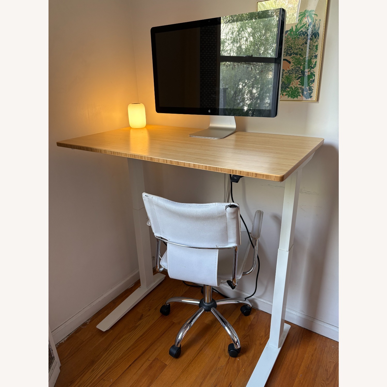 Herman Miller Fully Jarvis Sit/Standing Desk in Bamboo - image-5