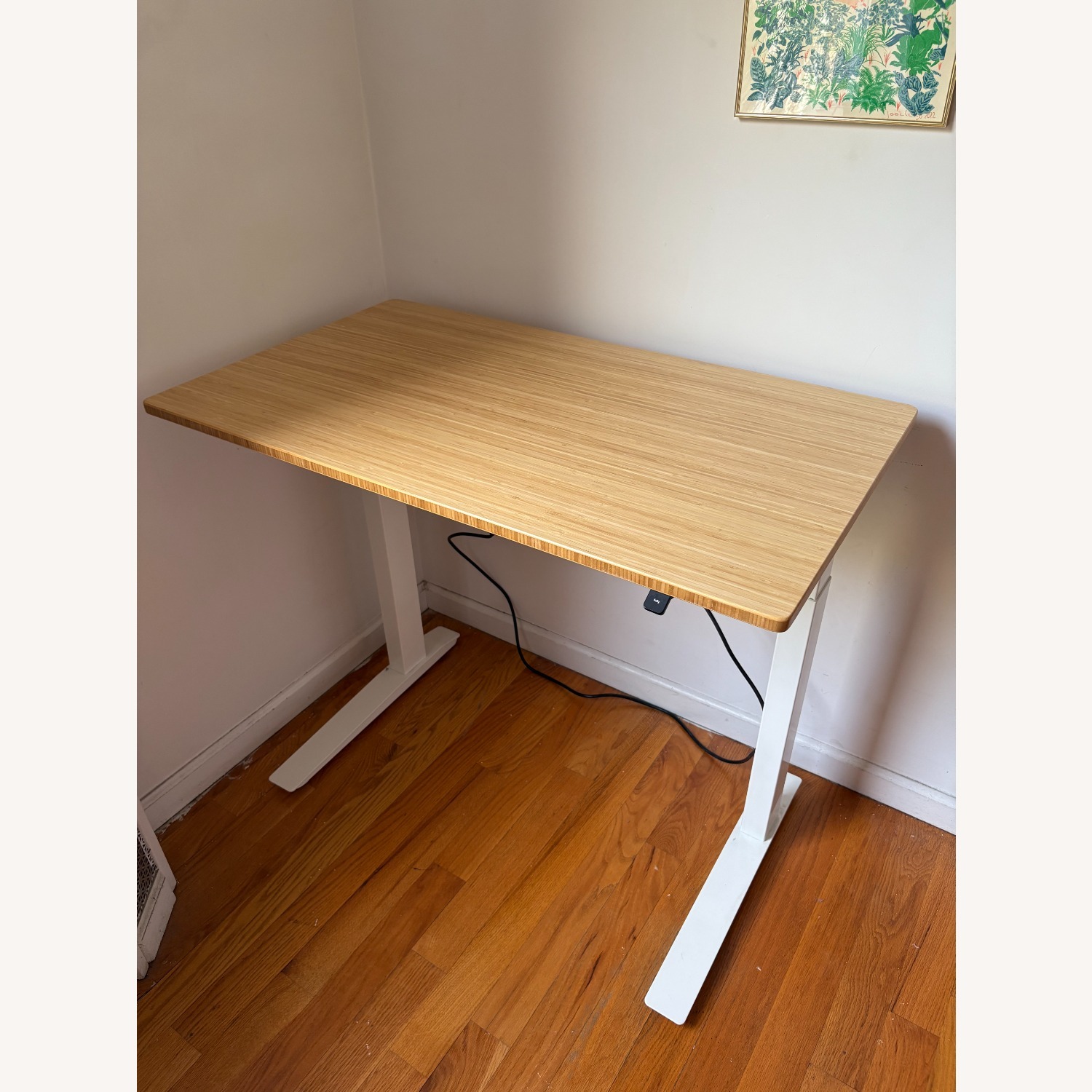 Herman Miller Fully Jarvis Sit/Standing Desk in Bamboo - image-4