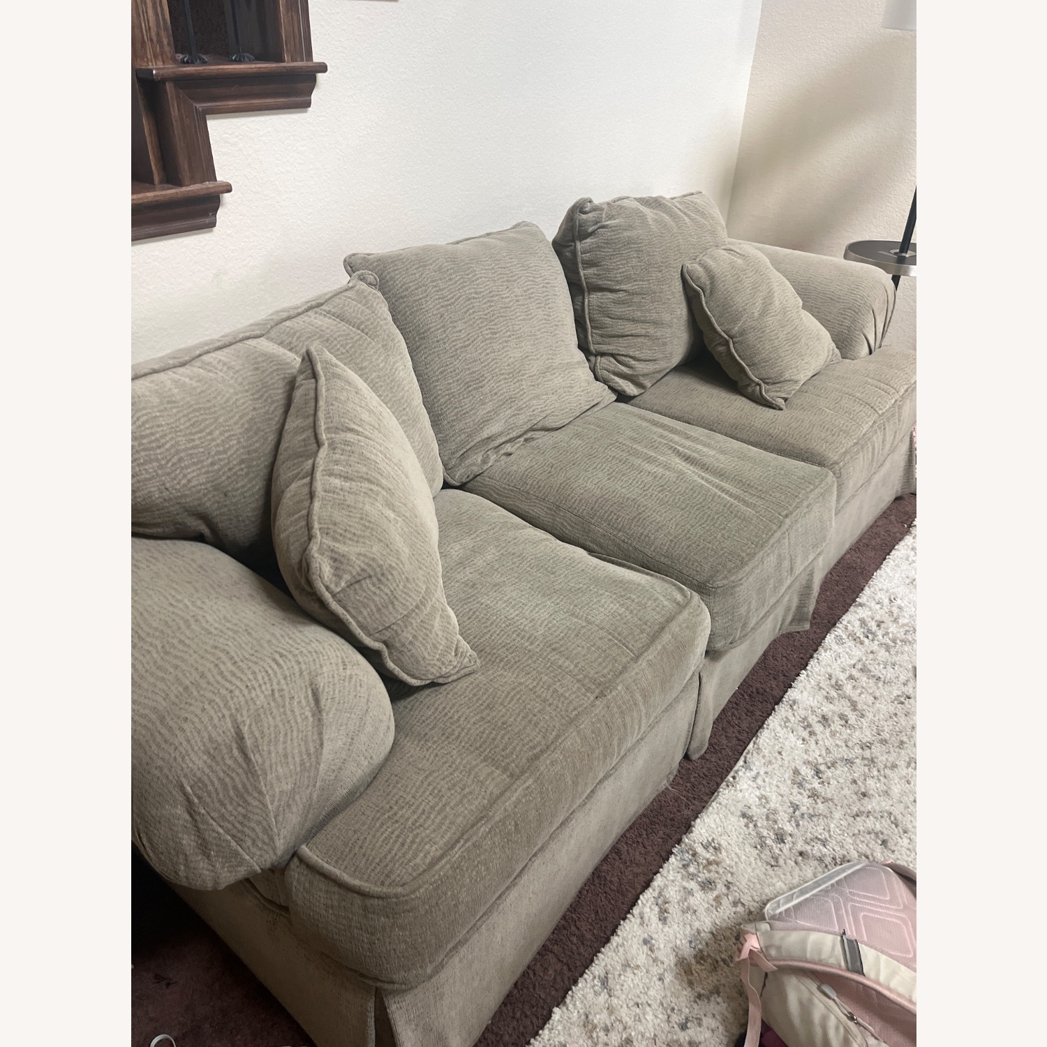 Ethan Allen Beige Sofa - image-1