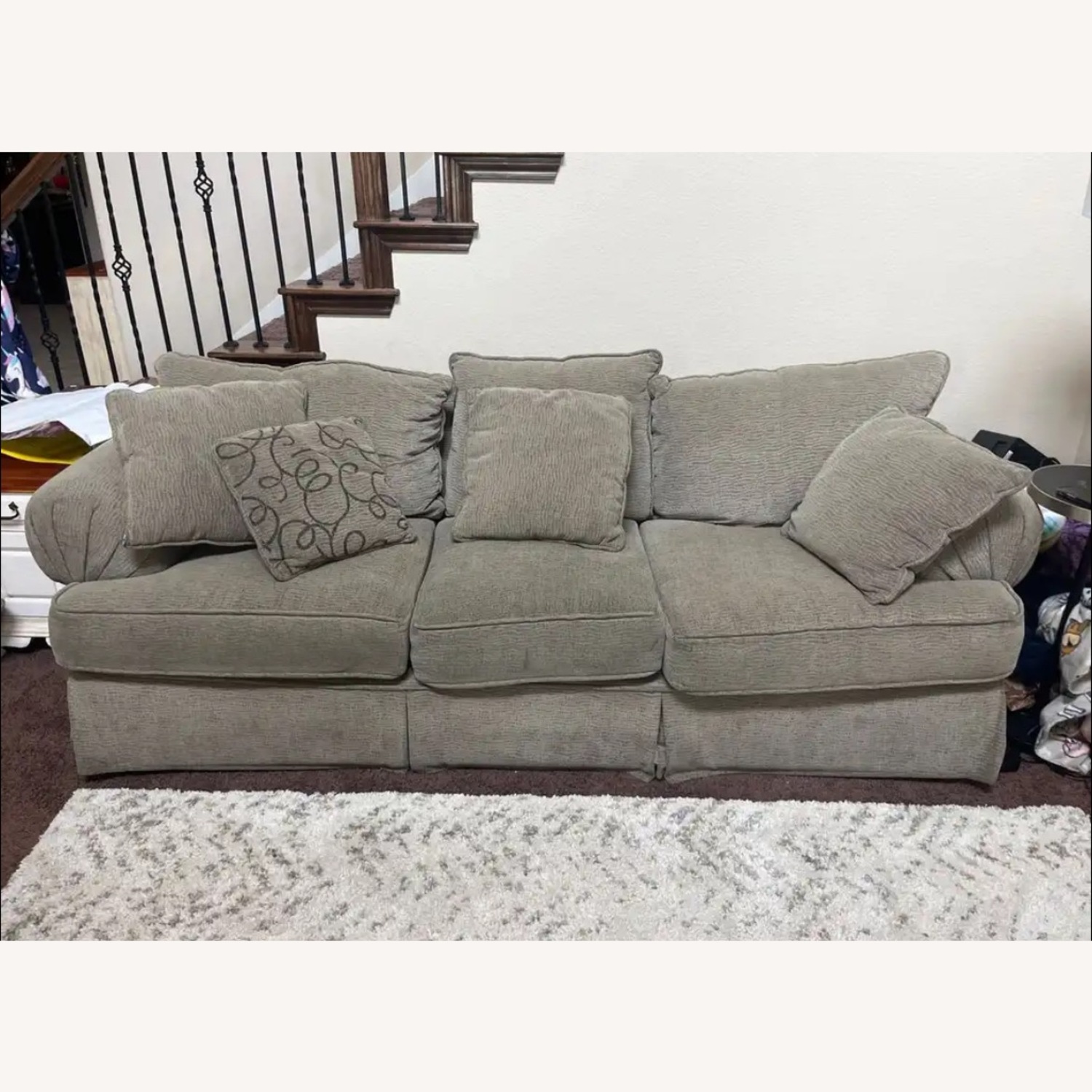 Ethan Allen Beige Sofa - image-0