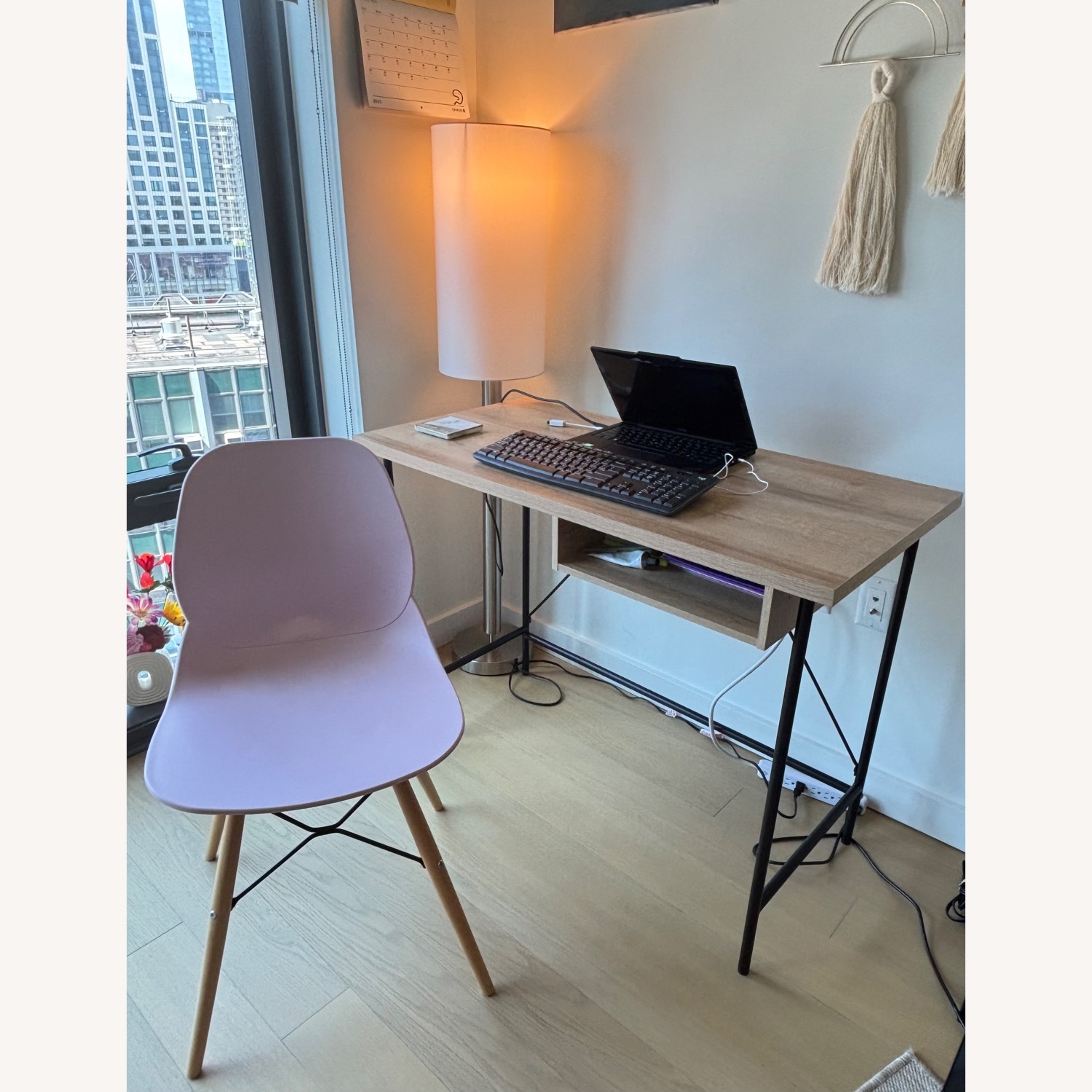 Target Natural Wood Slim Desk - image-1