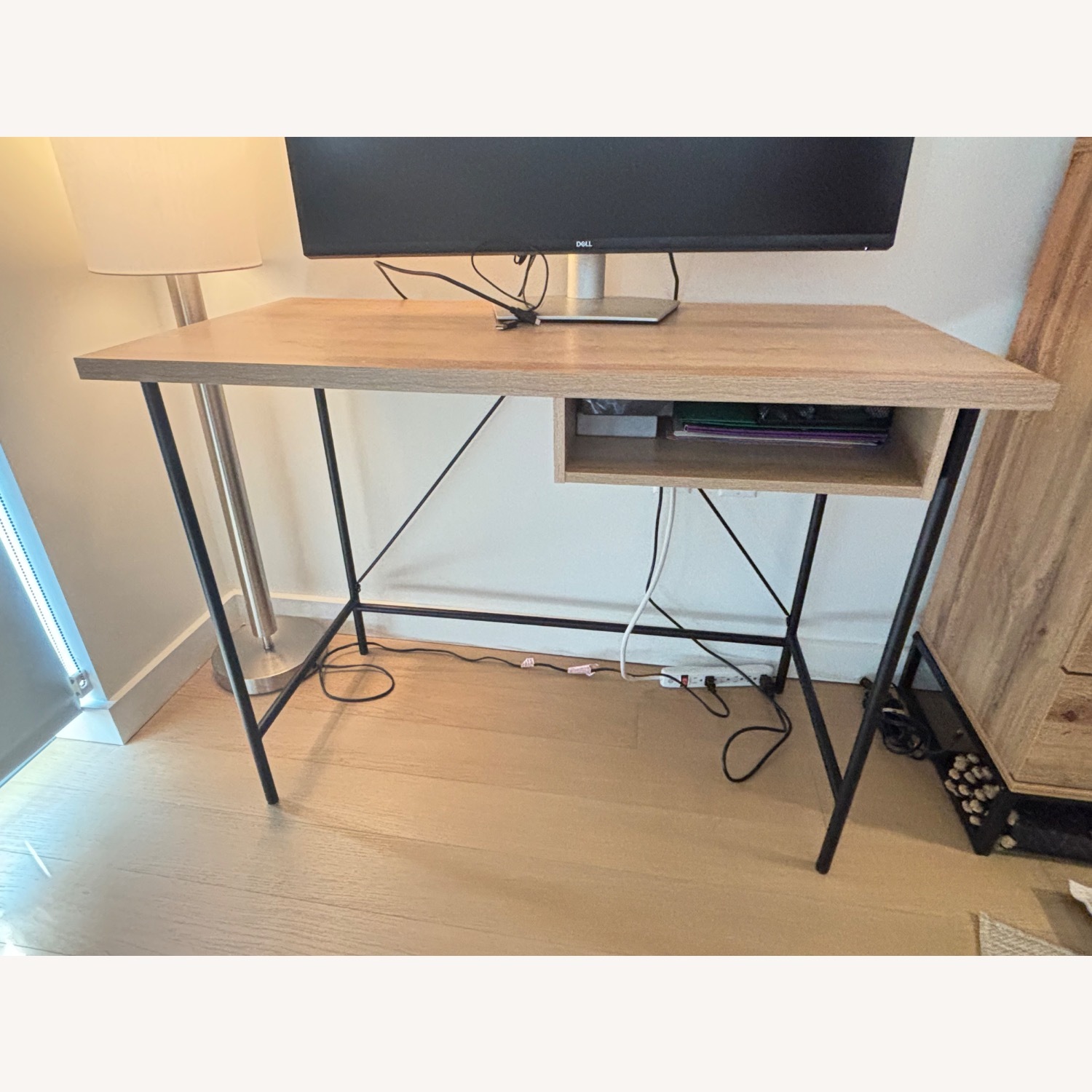 Target Natural Wood Slim Desk - image-2