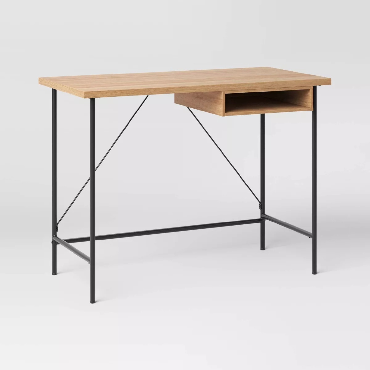 Target Natural Wood Slim Desk - image-0