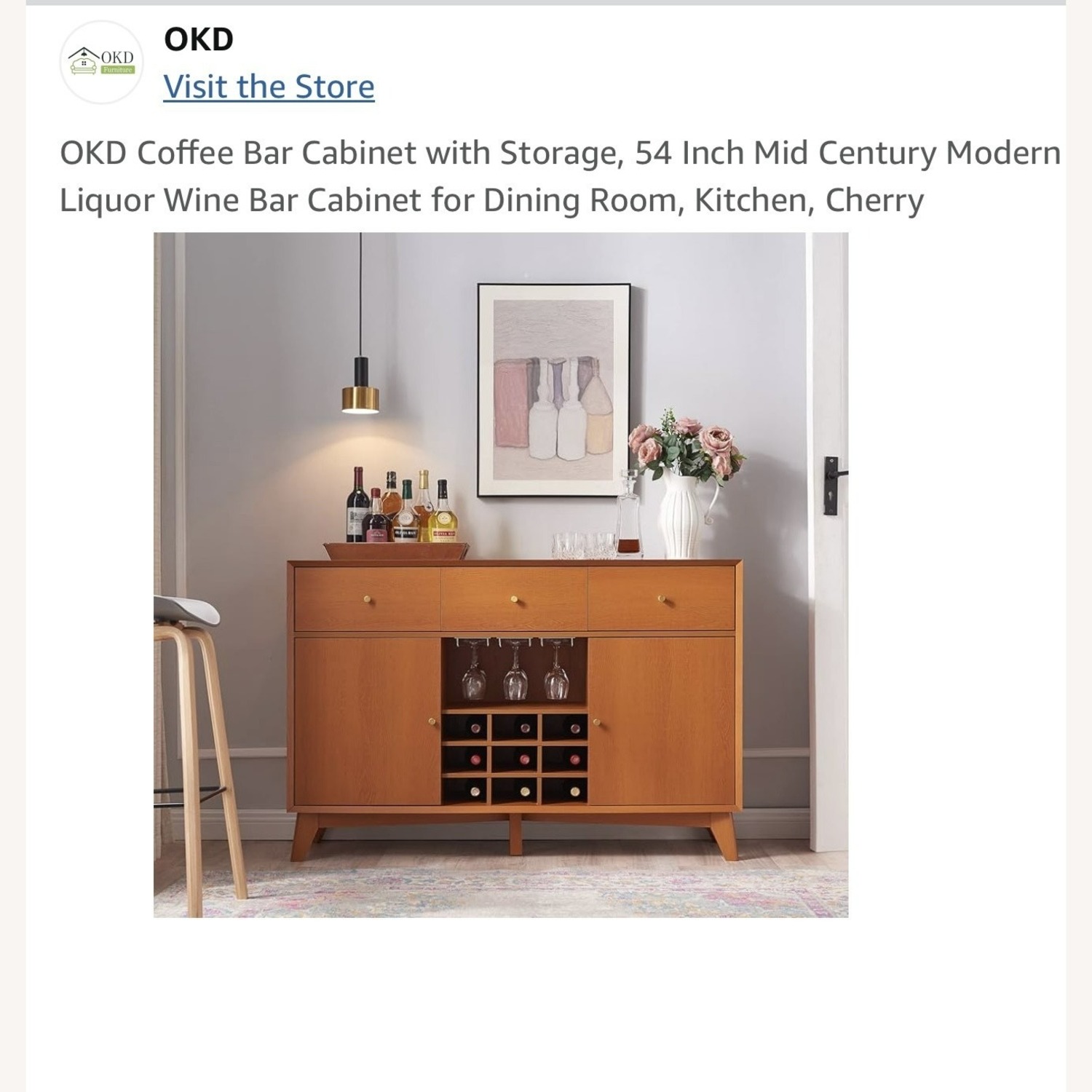 OKD Coffee Bar Cabinet - image-1