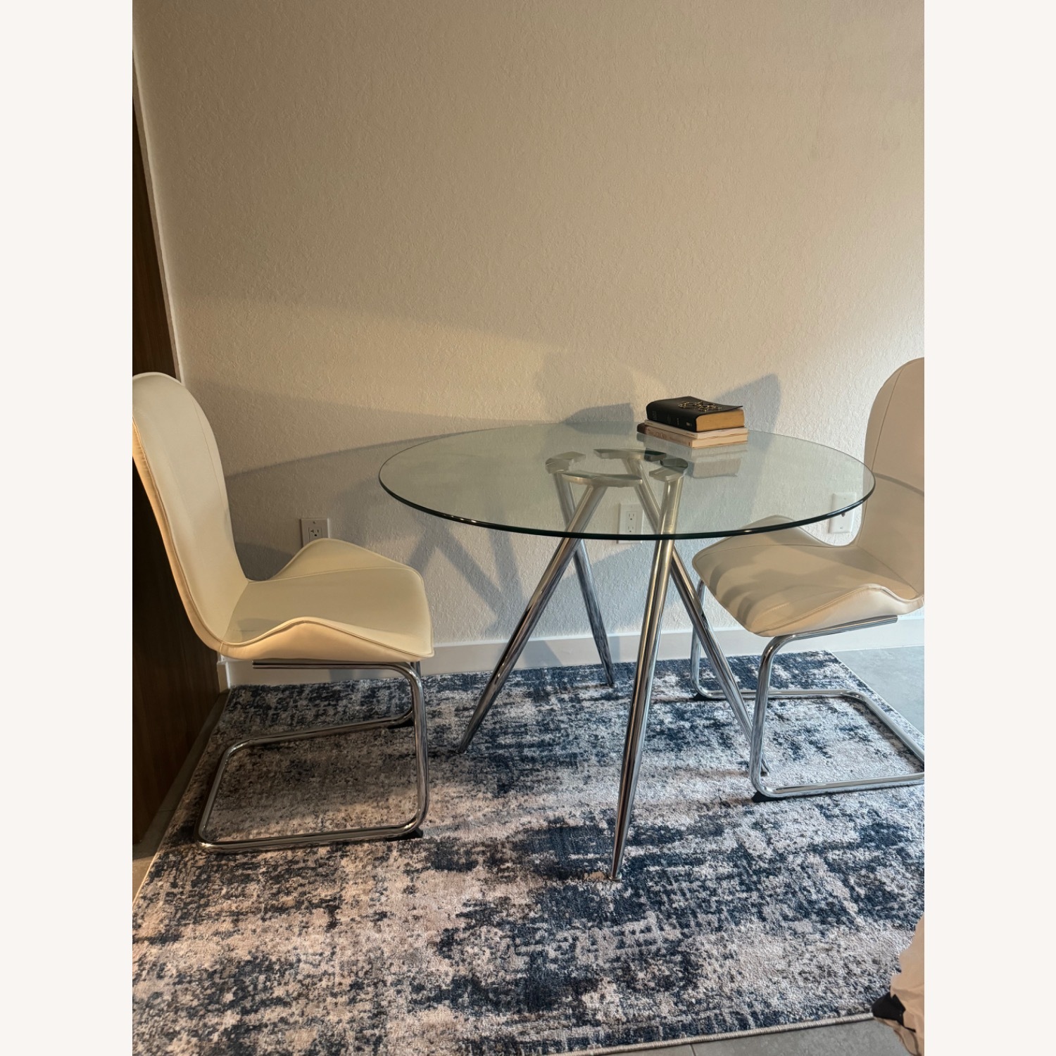 Glass MFG Classy Dinning Table with 2 Chairs - image-0