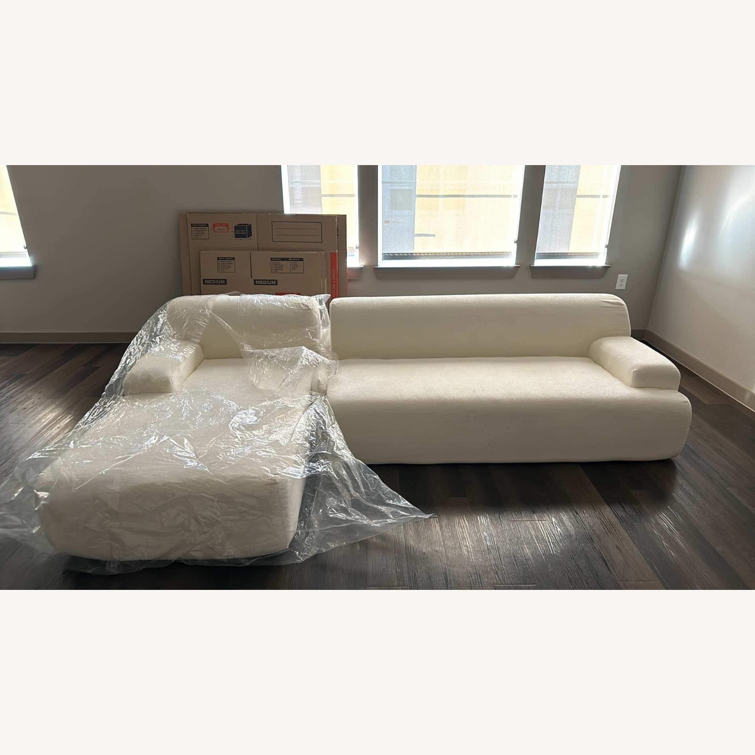 Wayfair Beige Chenille Sectional - image-2