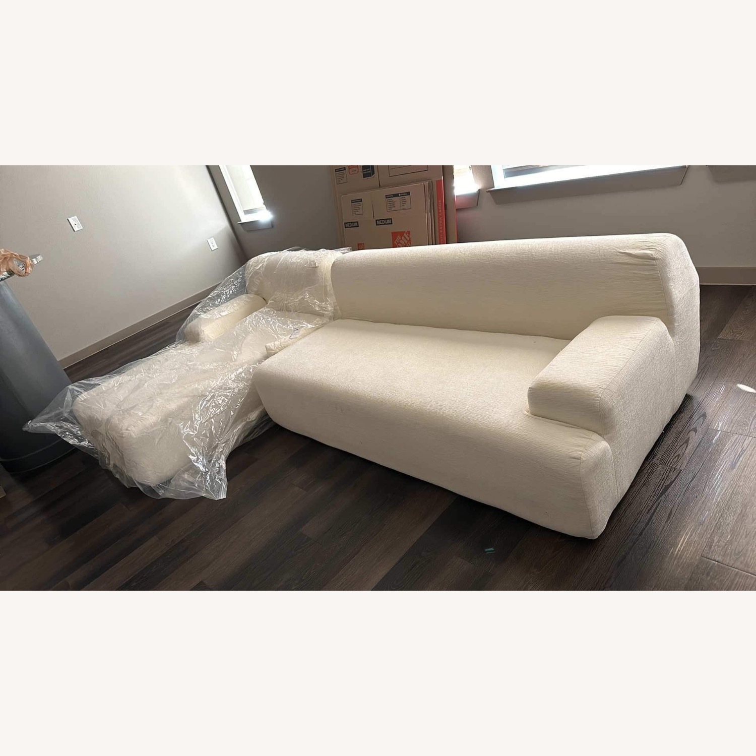 Wayfair Beige Chenille Sectional - image-1