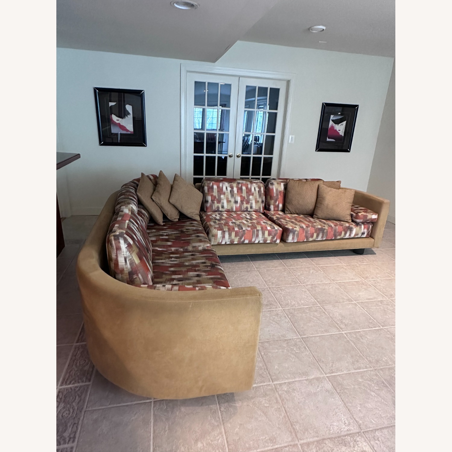 Two-piece, multi-colored Sectional Sofa - image-1