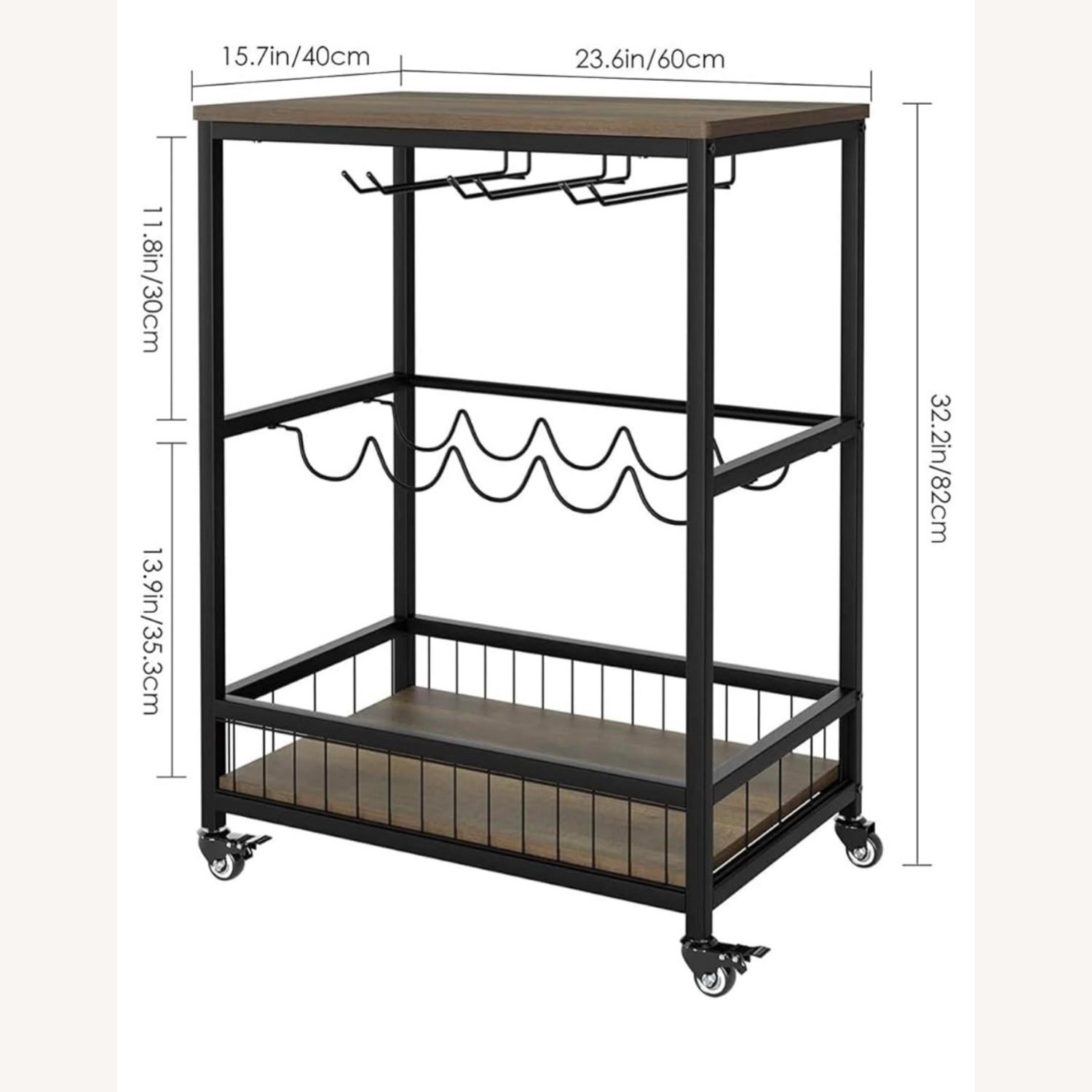 Bar Cart/Kitchen Trolley - image-0