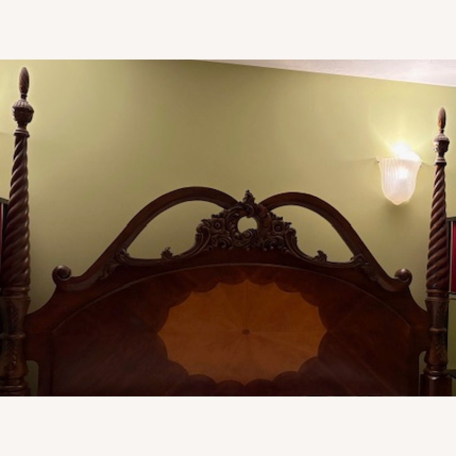 Cherry Bed with Decorative Inlays - image-2