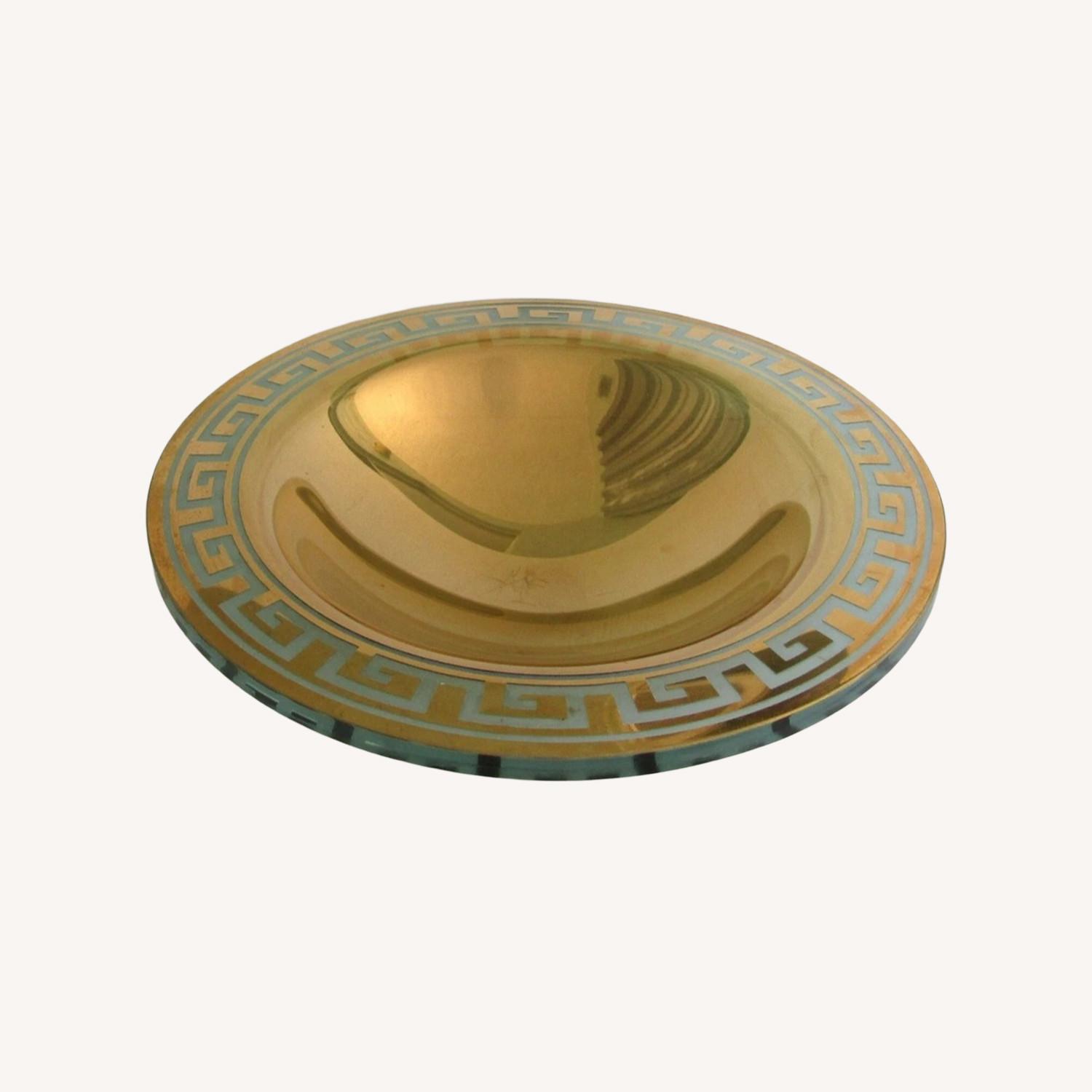 Stephen Schlanser Art Glass Centerpiece Bowl - image-0