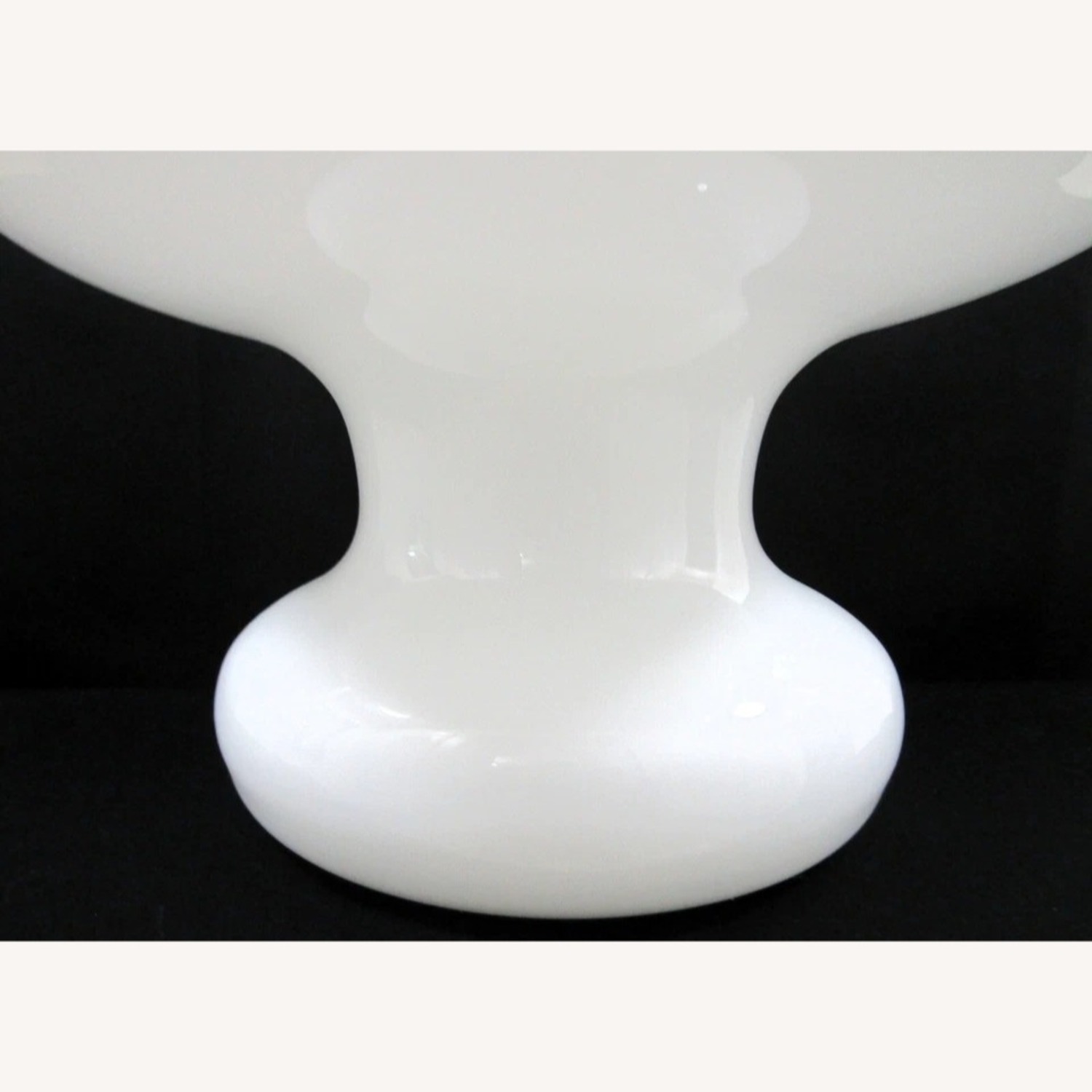 Vintage White Murano Glass Mushroom Table Lamp - image-5