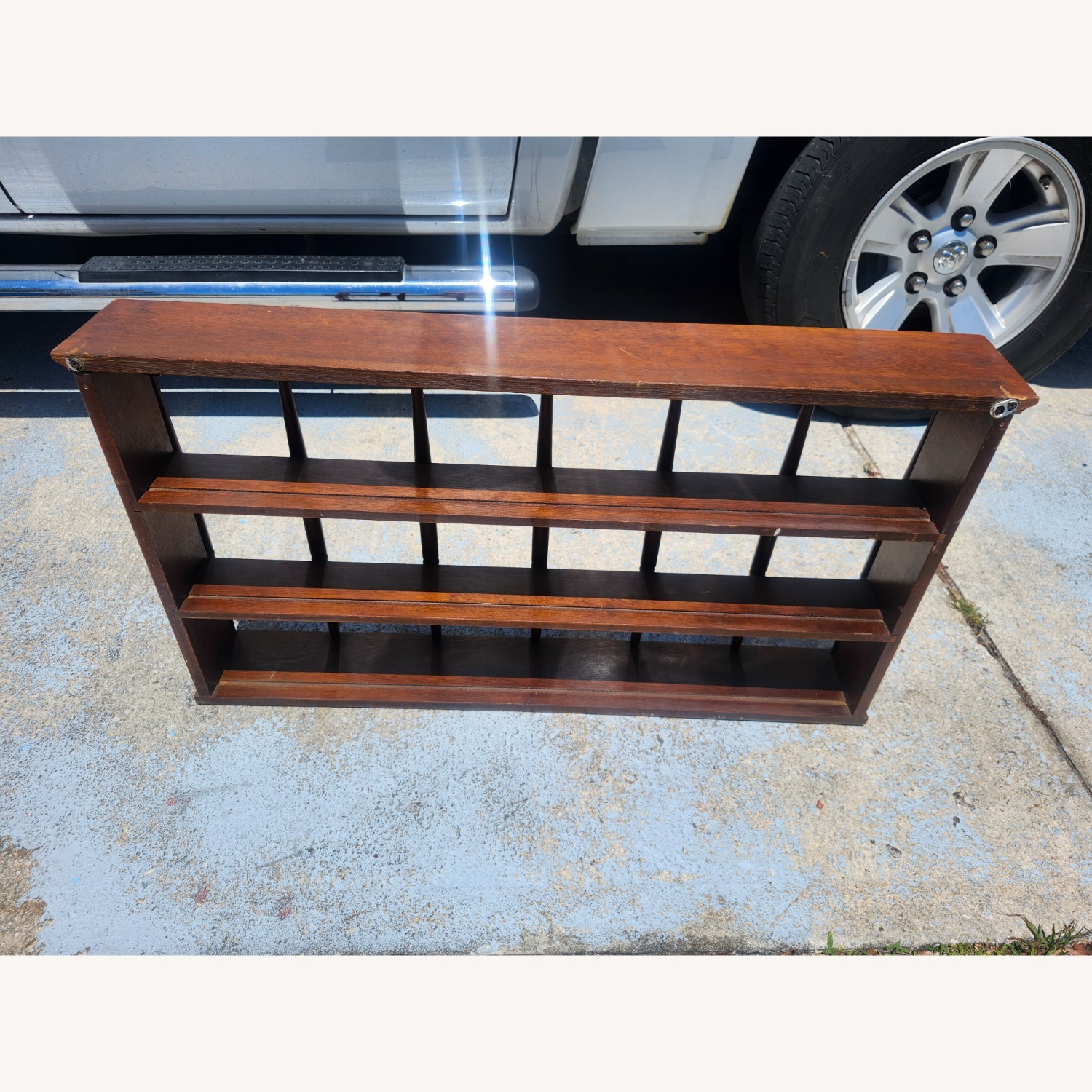 Vintage 1970s Mahogany Knick Knack Shelf - image-6