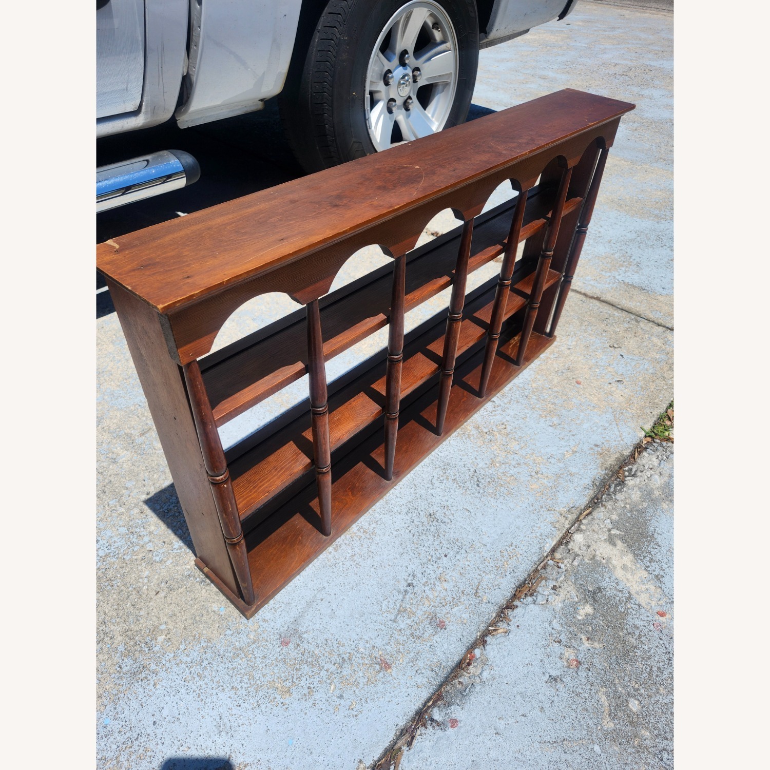 Vintage 1970s Mahogany Knick Knack Shelf - image-8
