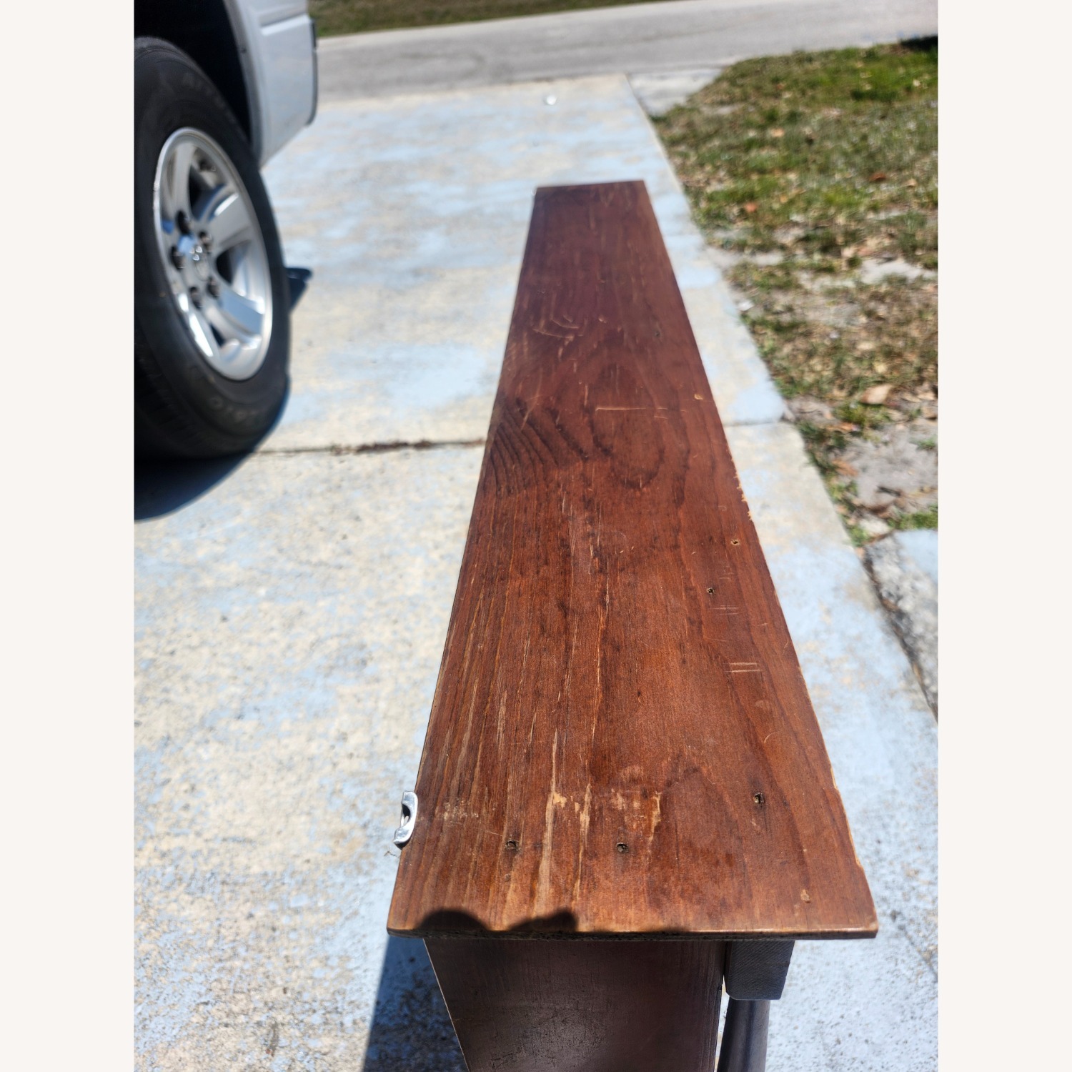 Vintage 1970s Mahogany Knick Knack Shelf - image-2