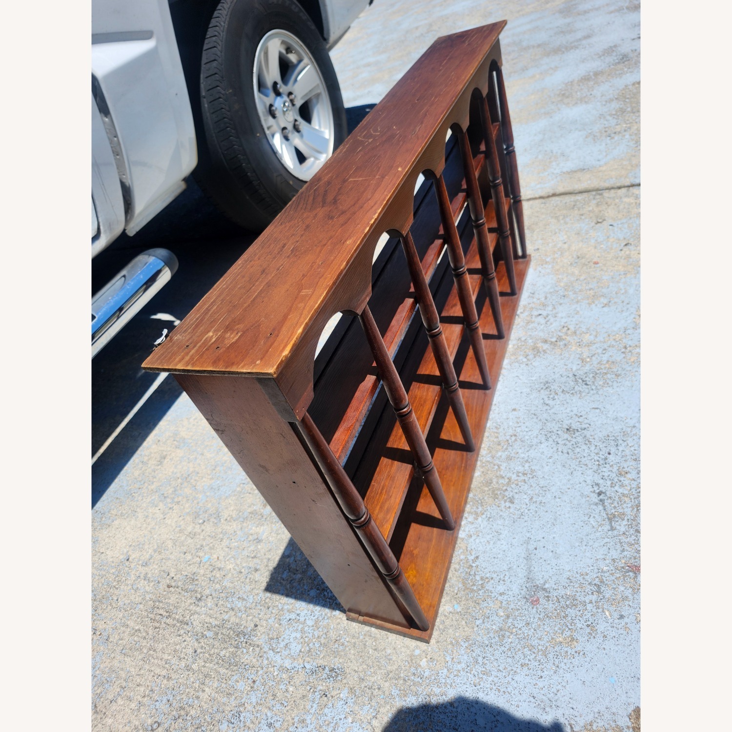 Vintage 1970s Mahogany Knick Knack Shelf - image-1