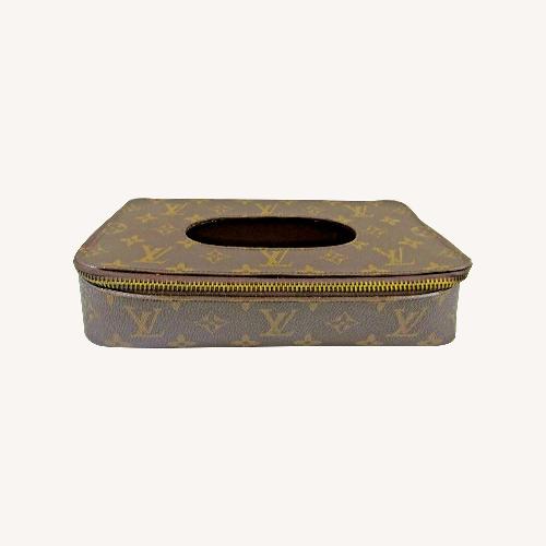 Used Louis Vuitton Monogram Leather Tissue Holder for sale on AptDeco