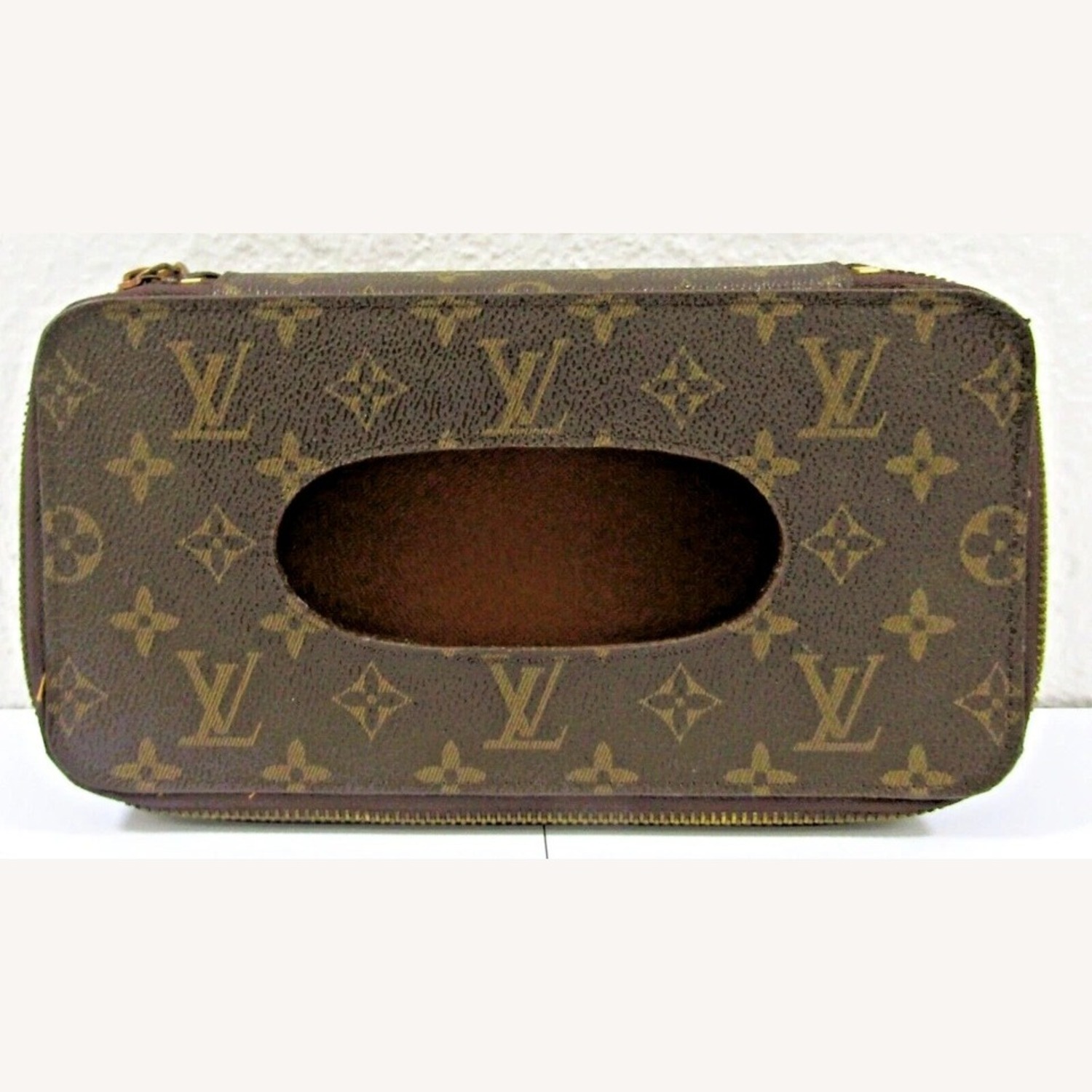 Louis Vuitton Monogram Leather Tissue Holder - image-2