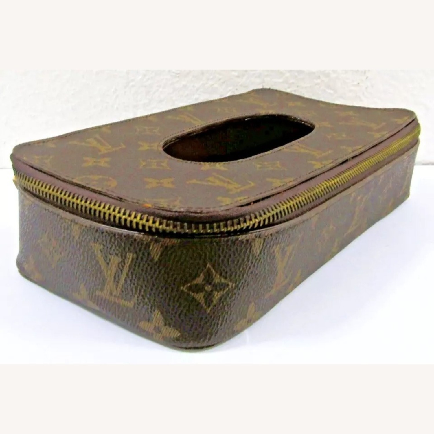 Louis Vuitton Monogram Leather Tissue Holder - image-3