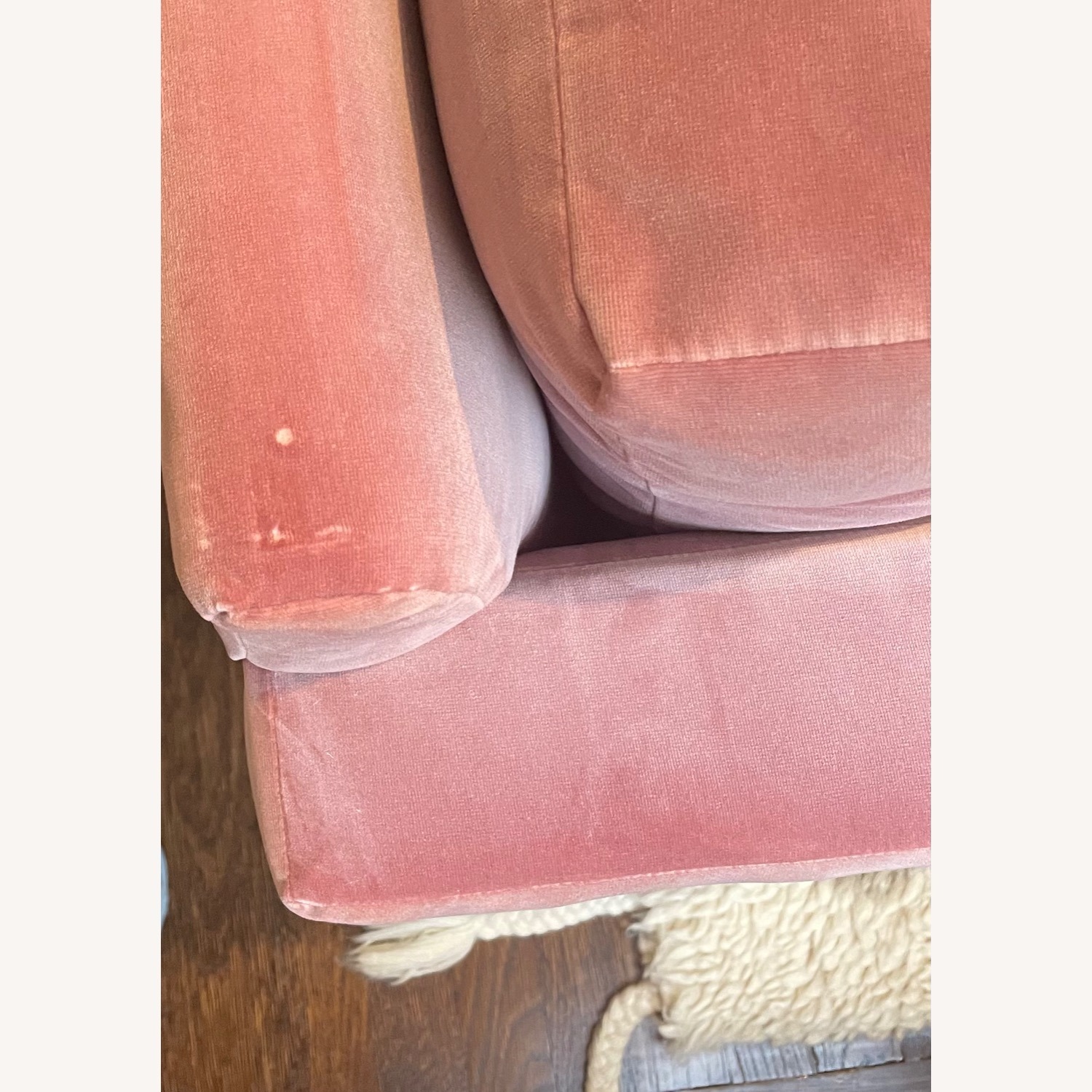 West Elm Mauve Deluxe Velvet Andes Sofa - image-5