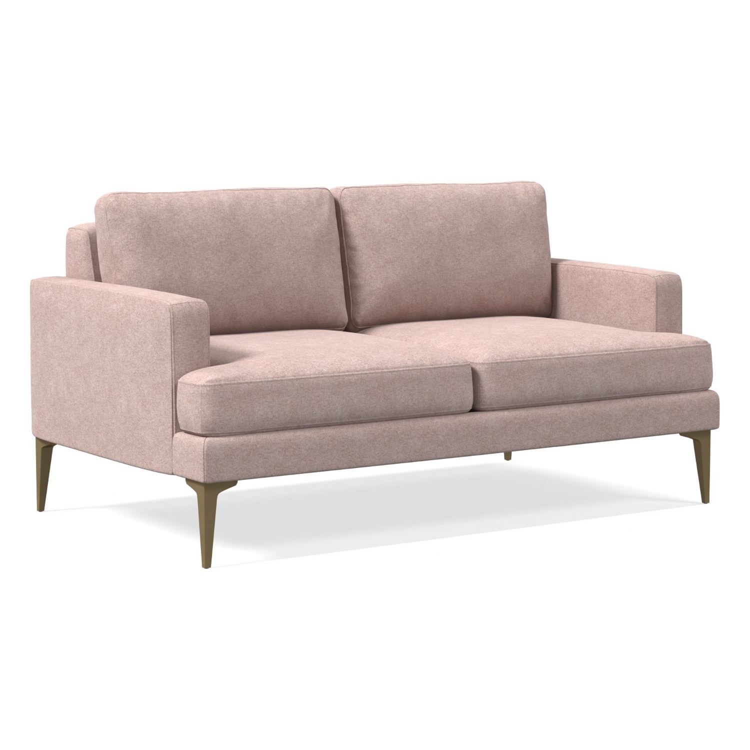 West Elm Mauve Deluxe Velvet Andes Sofa - image-8
