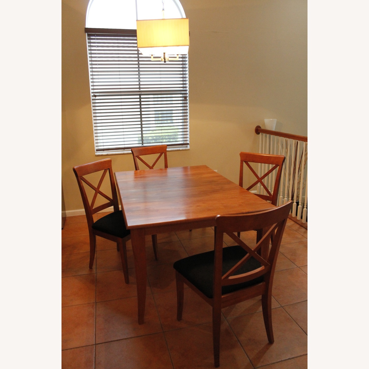 Extendable Wood Dining Table with 8 Chairs - image-4