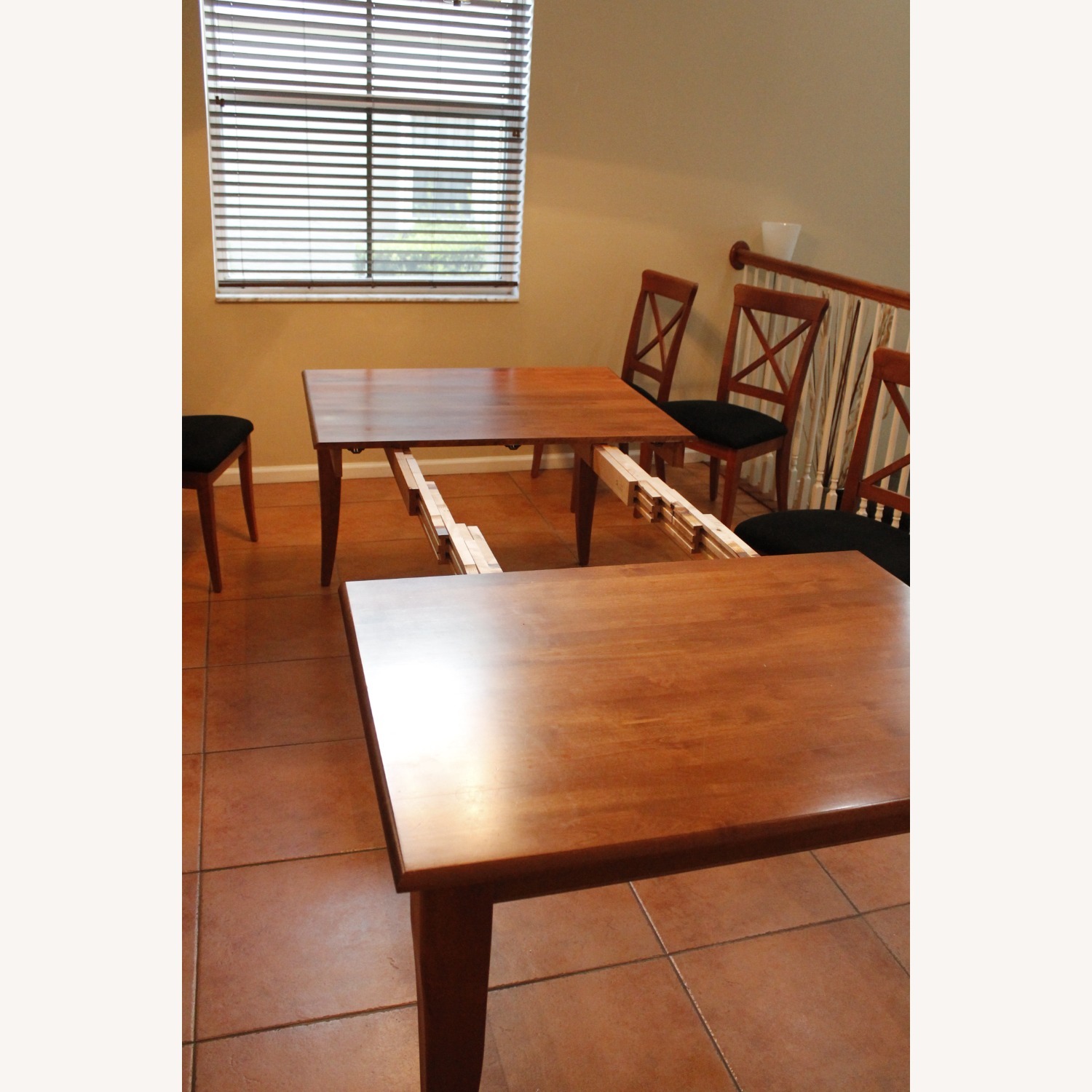 Extendable Wood Dining Table with 8 Chairs - image-2