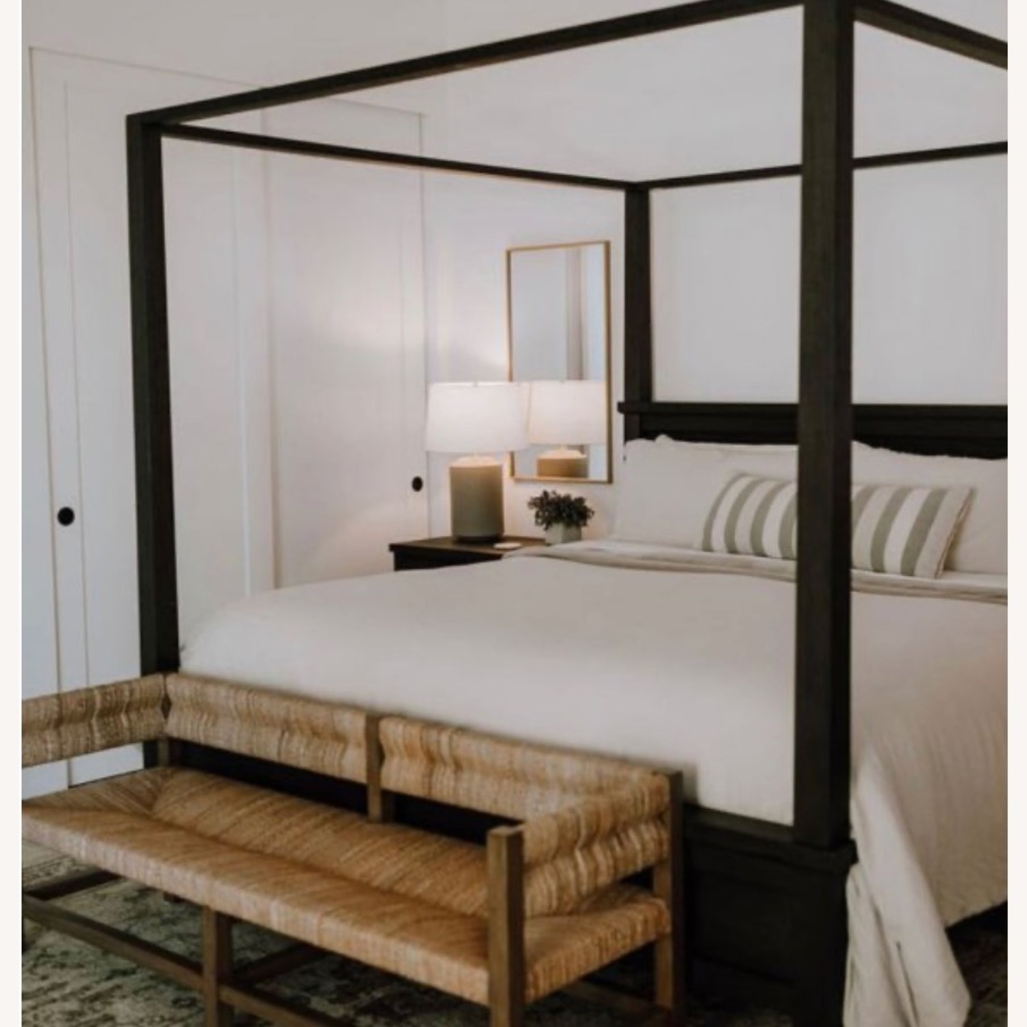 Pottery Barn Farmhouse Canopy Bed - image-1