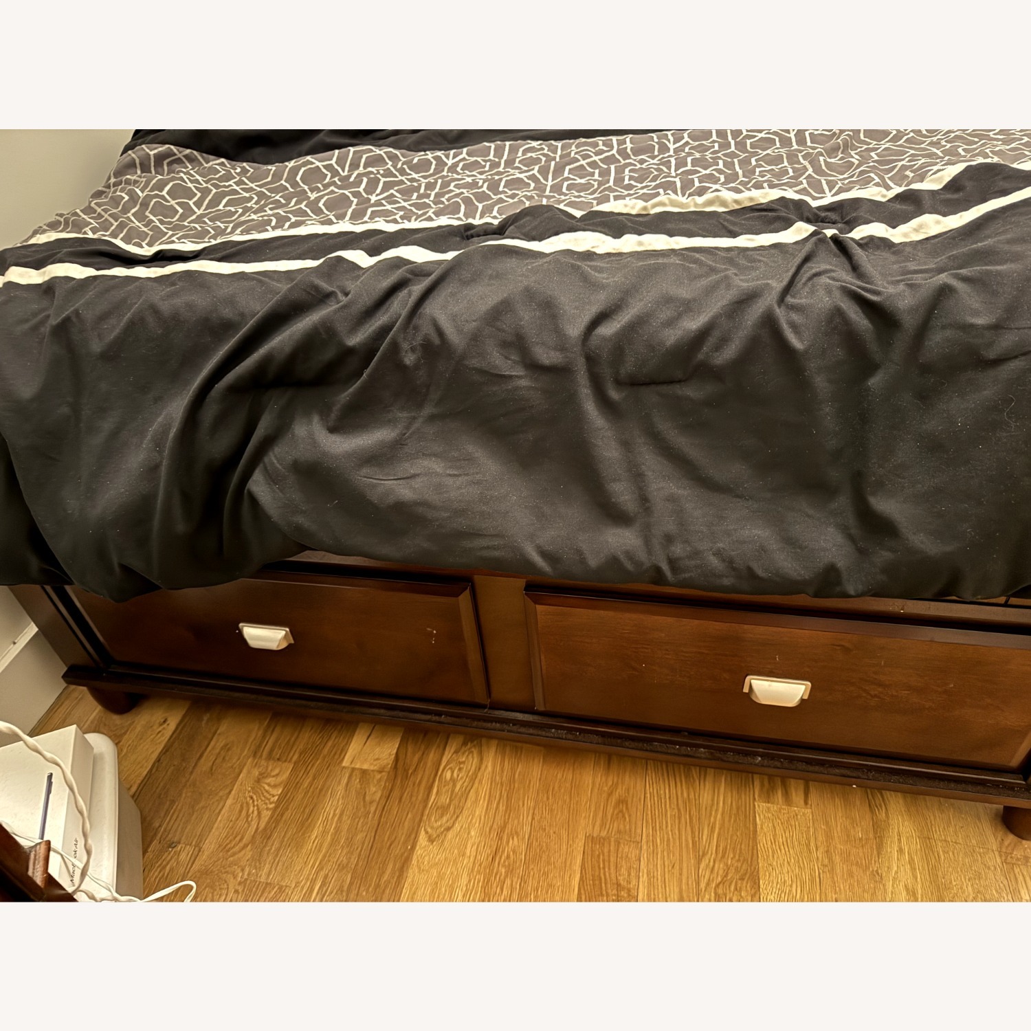 Spencer Cherry Queen Storage Bed - image-3