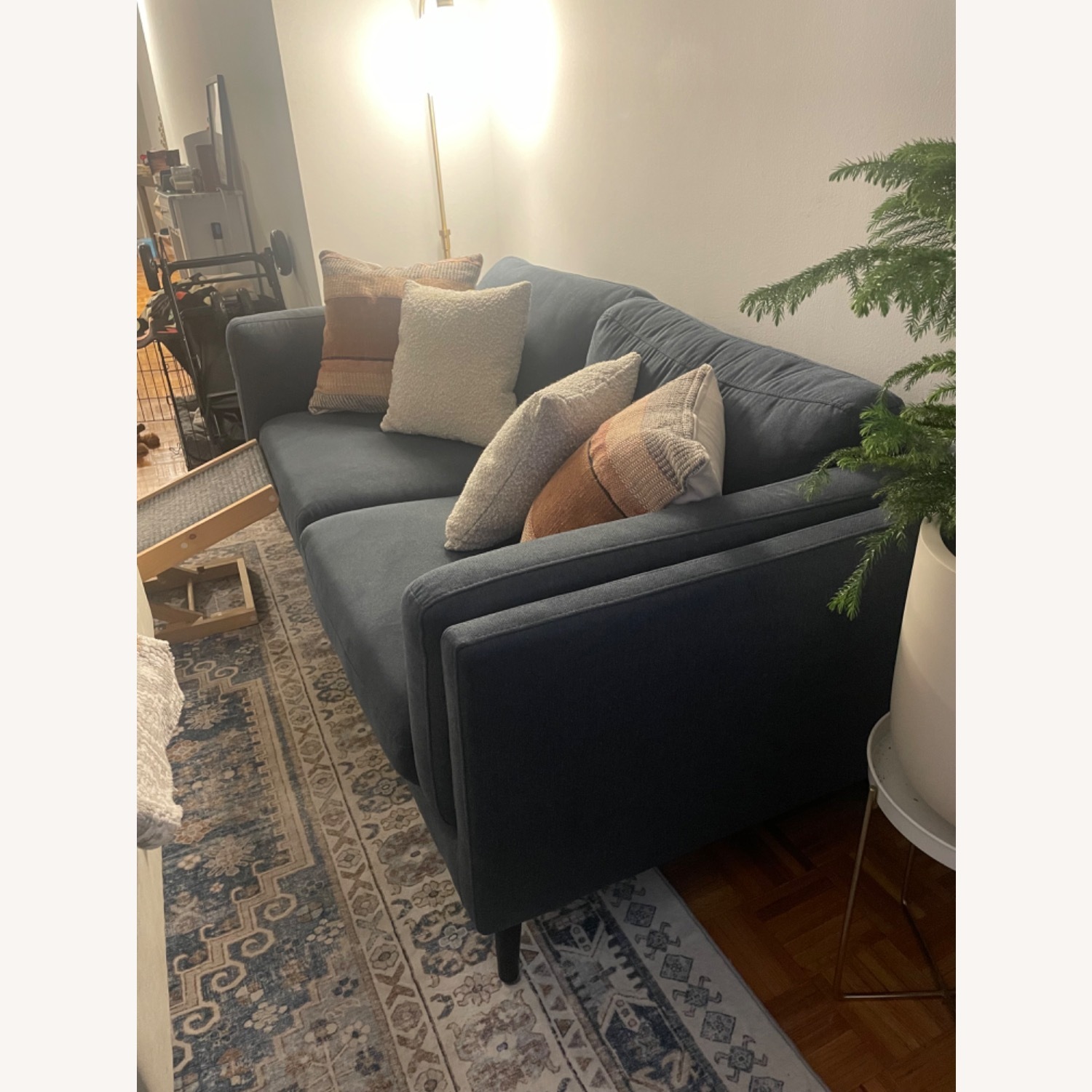 Macy's Daylla Cozy Blue Couch - image-2