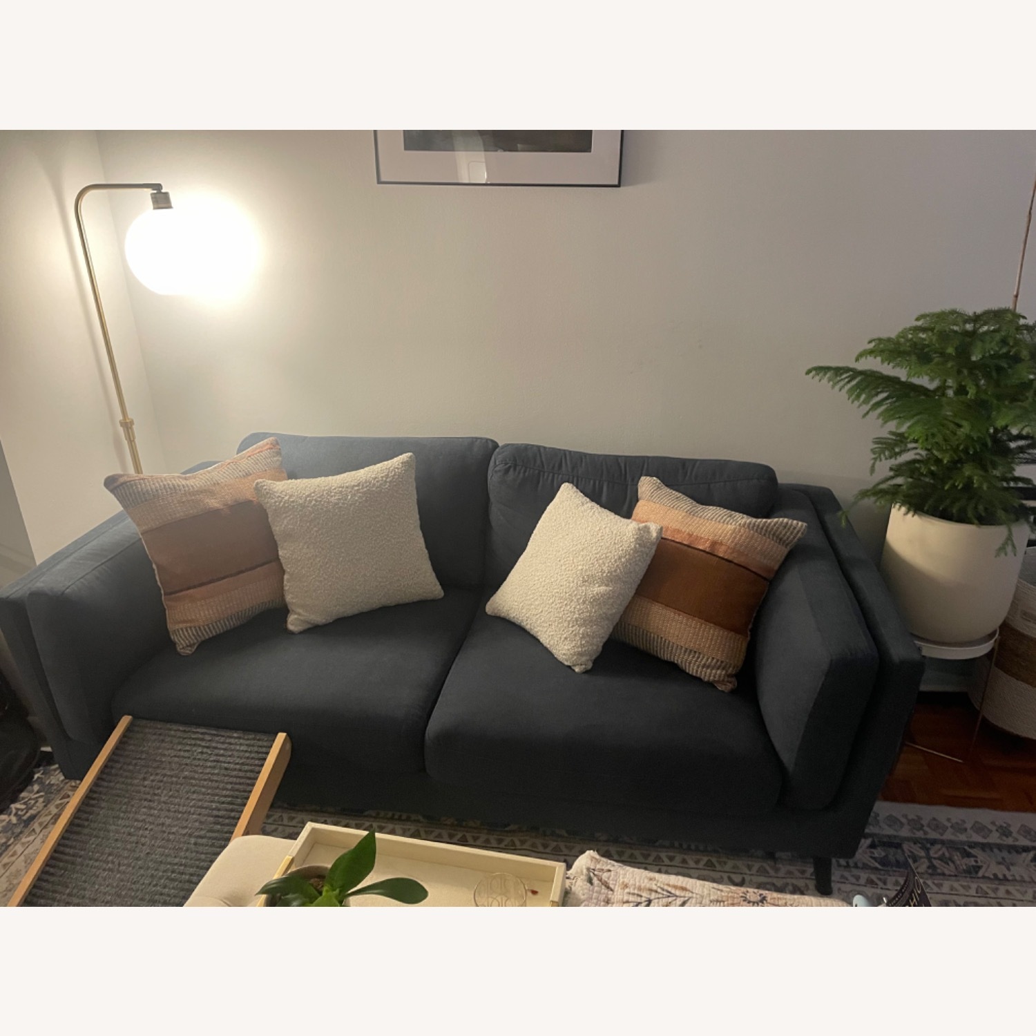 Macy's Daylla Cozy Blue Couch - image-1