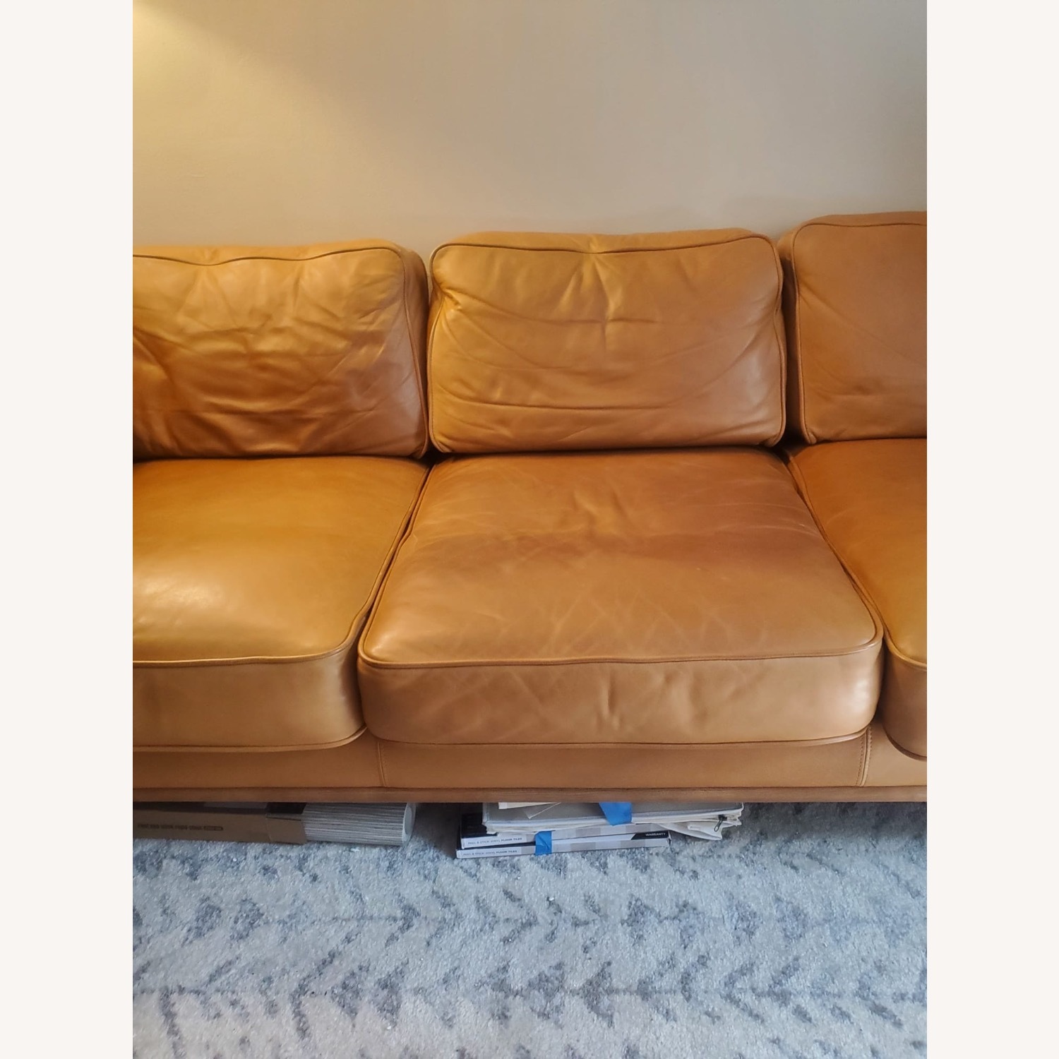 Article Timber 90" Leather Sofa - Charme Tan - image-3