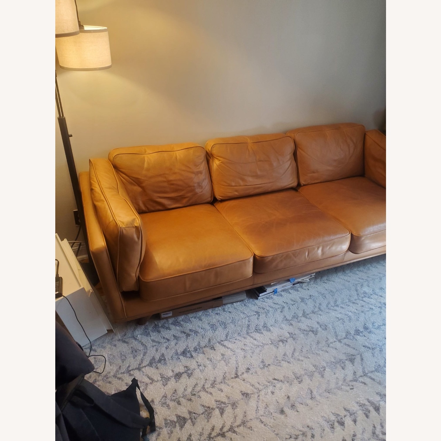 Article Timber 90" Leather Sofa - Charme Tan - image-2