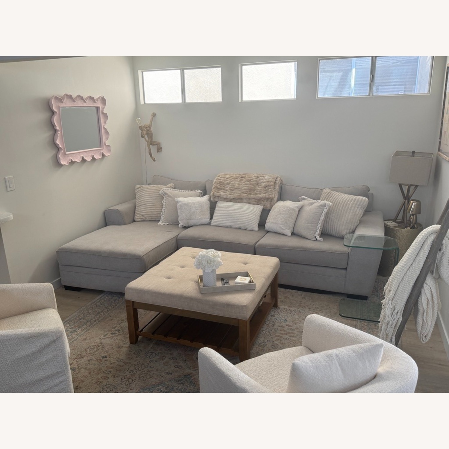 Living Spaces Delano Left Arm Facing Oversized Chaise - image-3