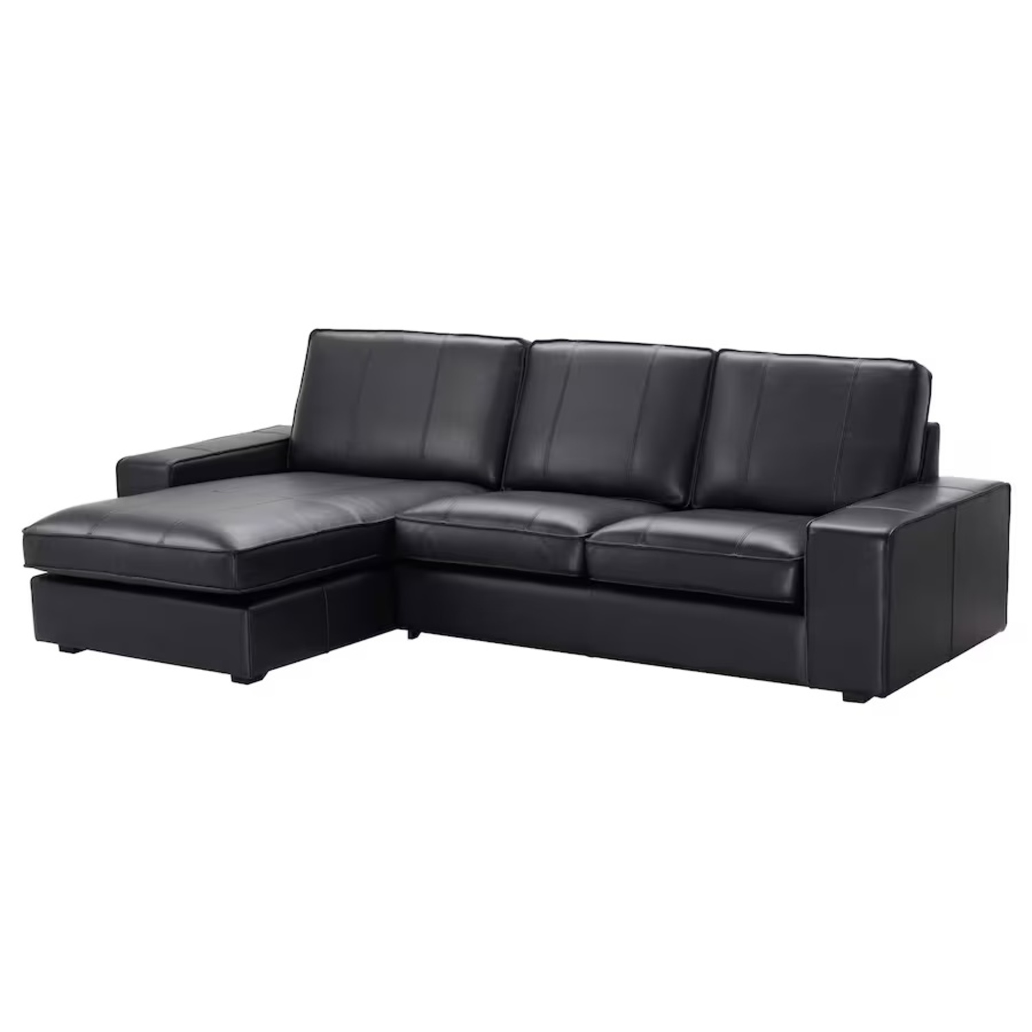 IKEA KIVIK Leather Sectional Sofa - image-4