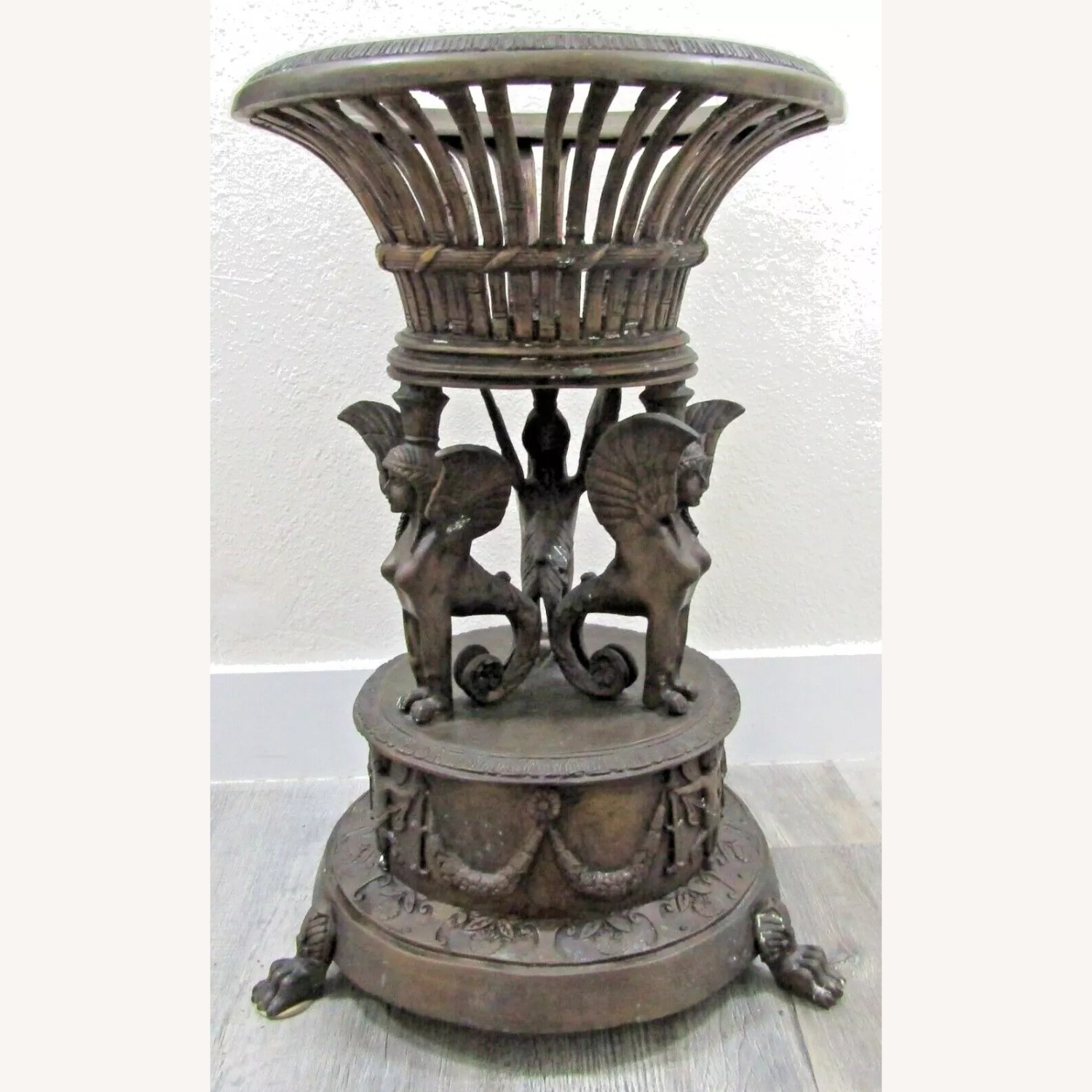 French Empire Style Bronze Jardiniere - image-1