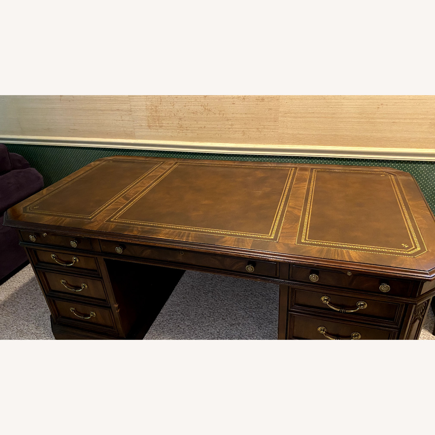 Sligh Vintage Executive Desk - image-5