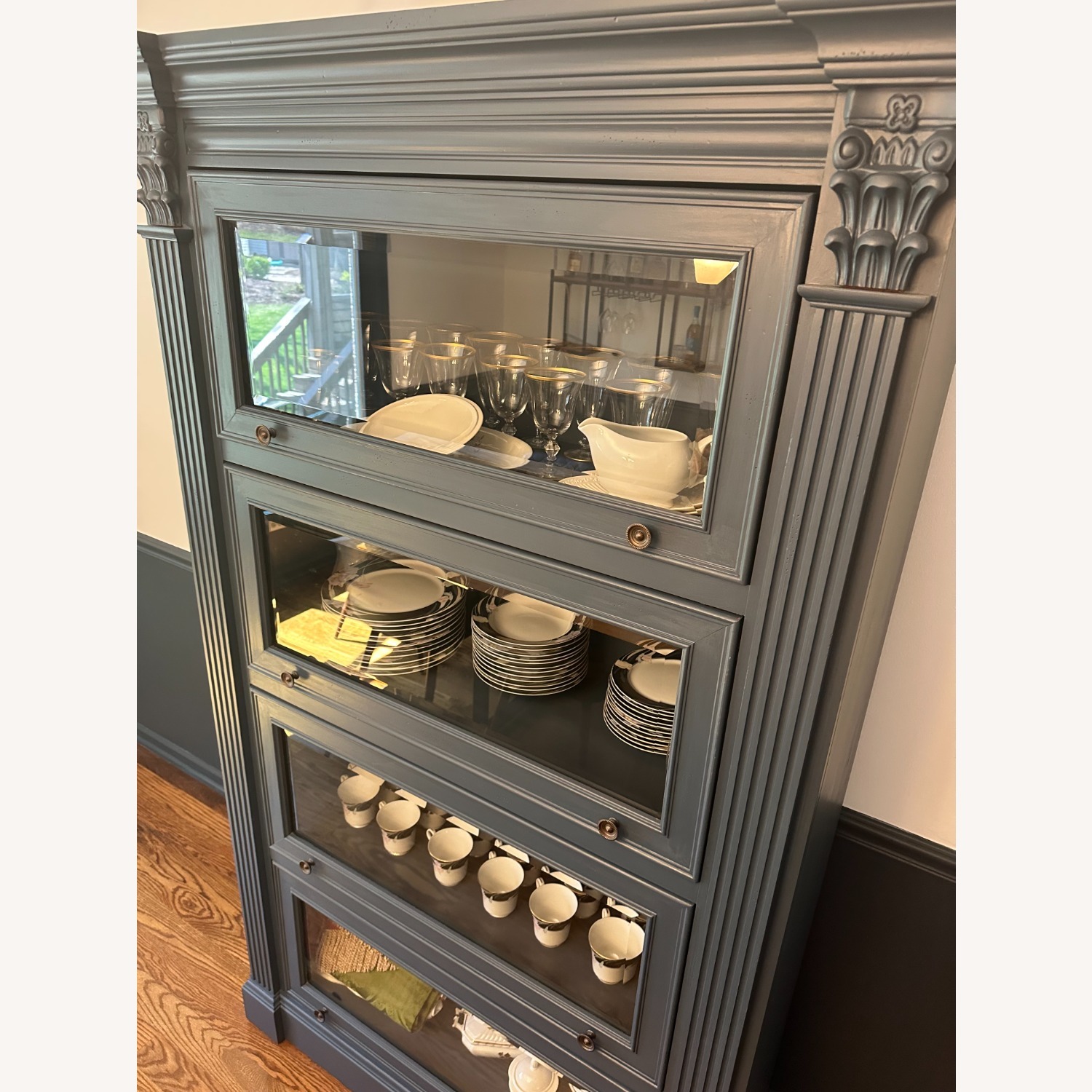 Dark Blue China Cabinet - image-4