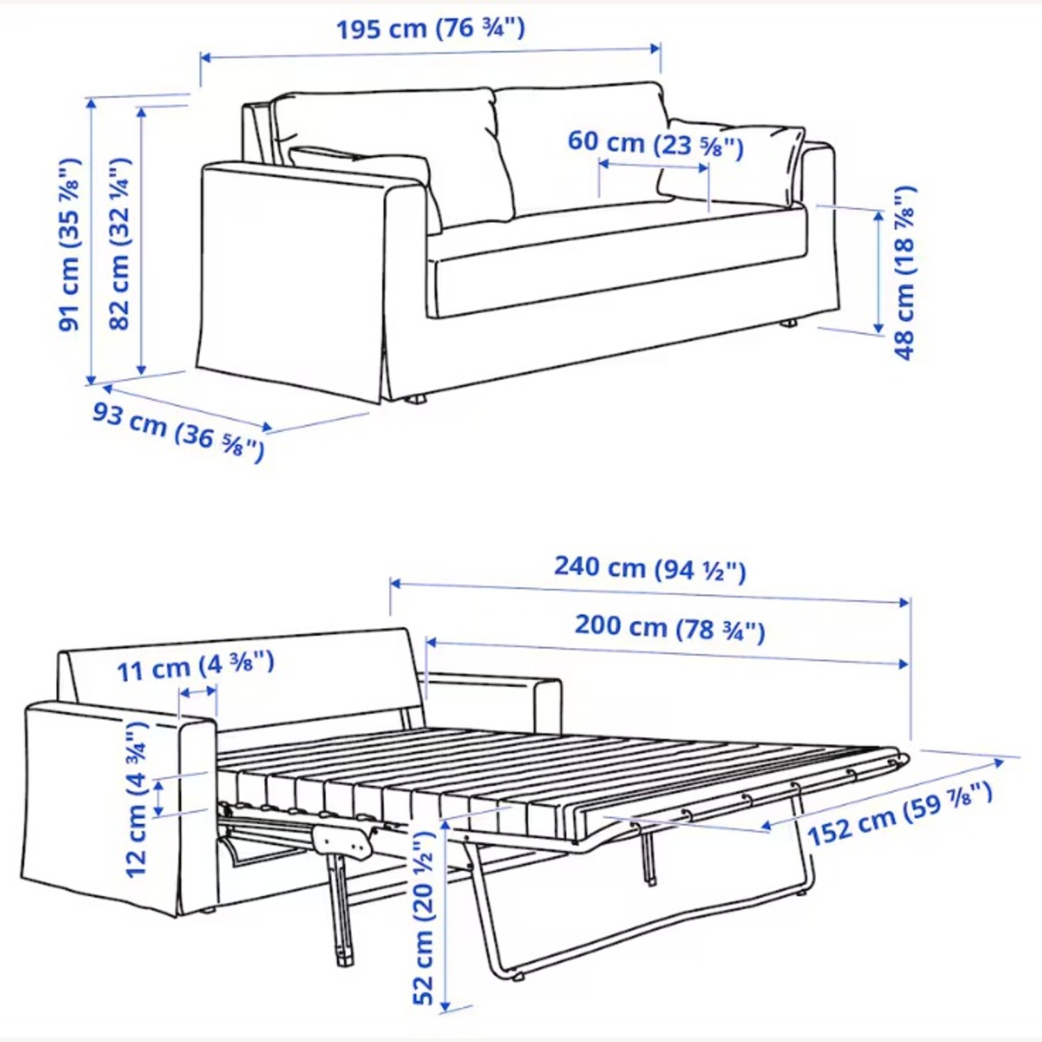 IKEA Hyltarp Sleeper Sofa - image-4