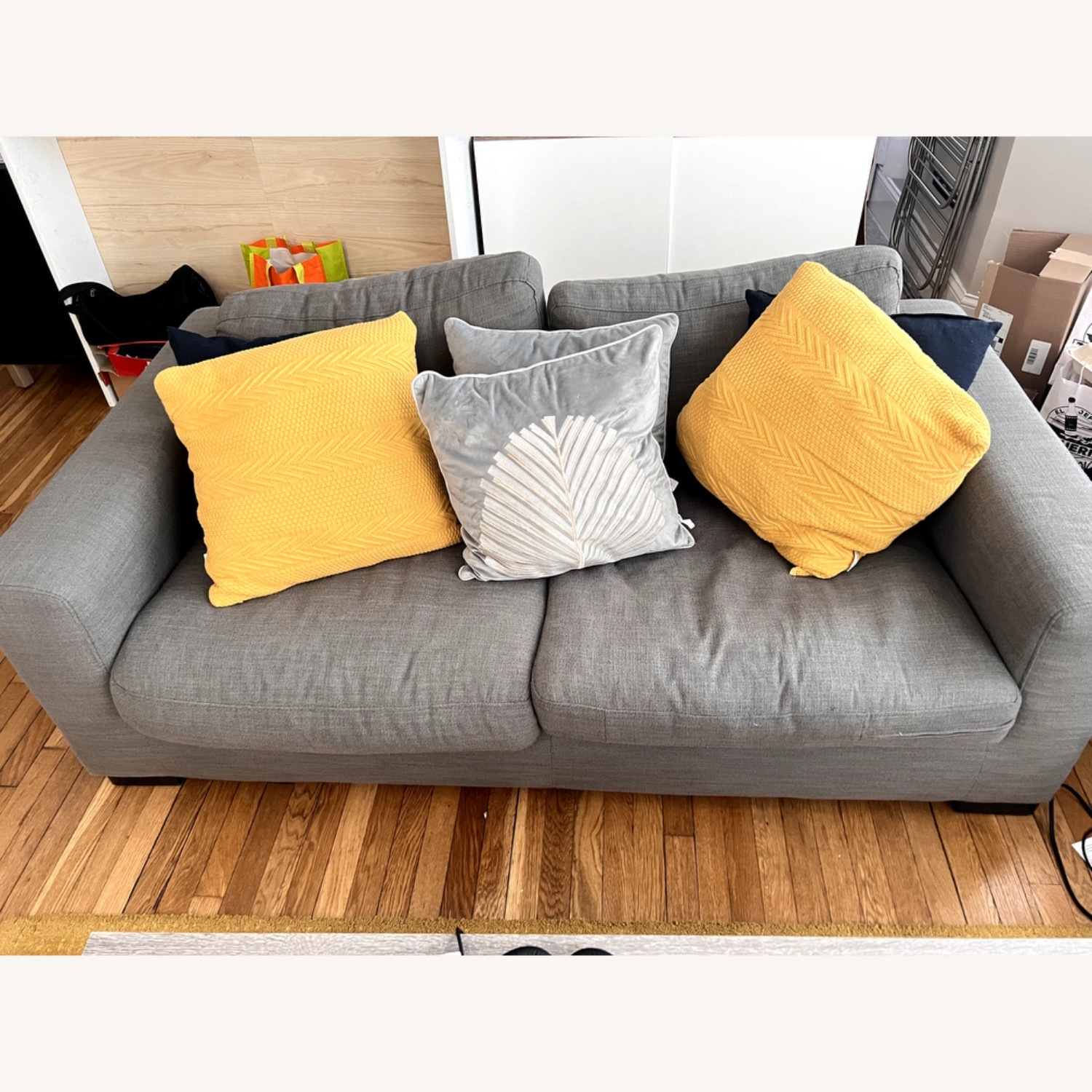 Gray Loveseat Sofa - image-1