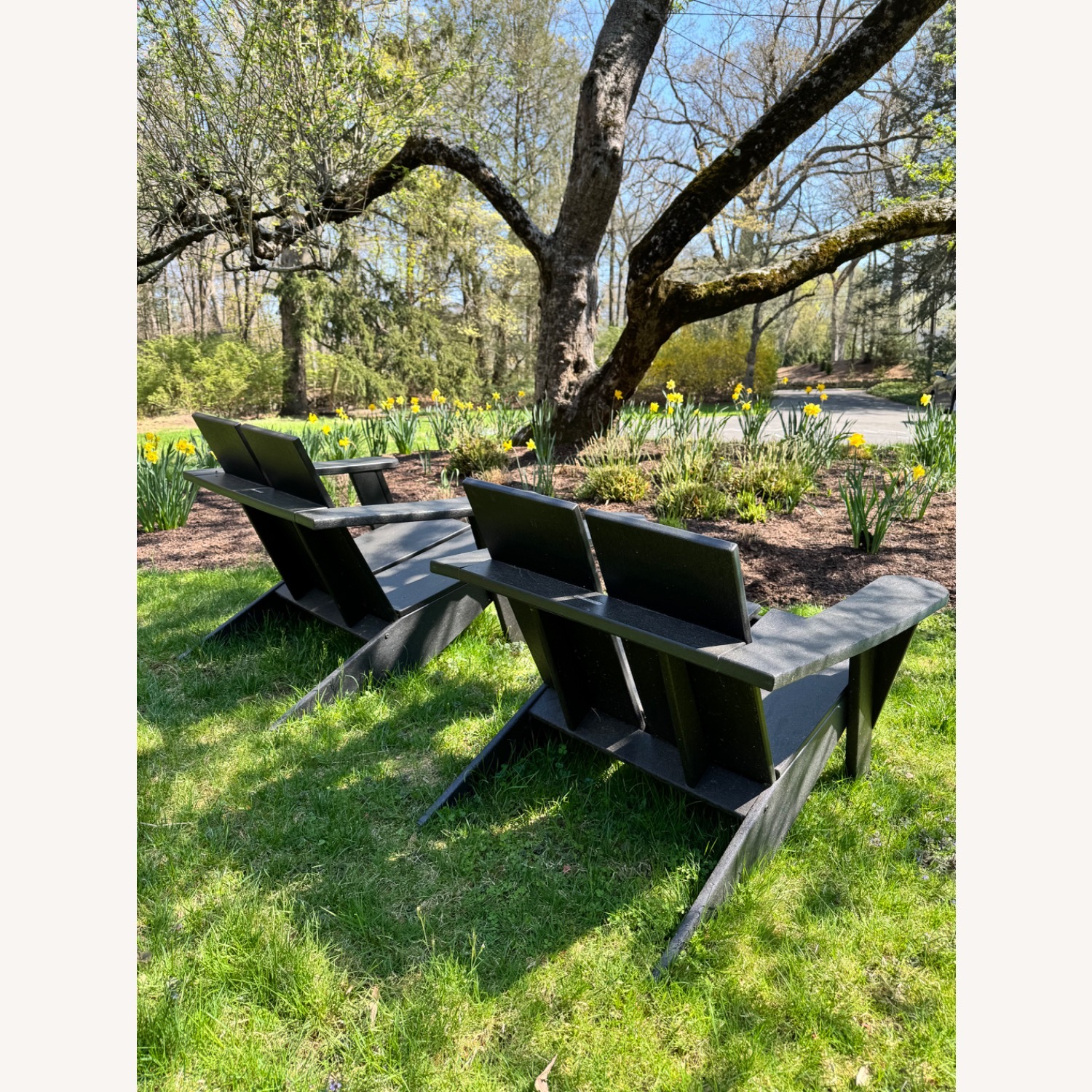 Crate & Barrel Adirondack Chair by POLYWOOD Black - image-2