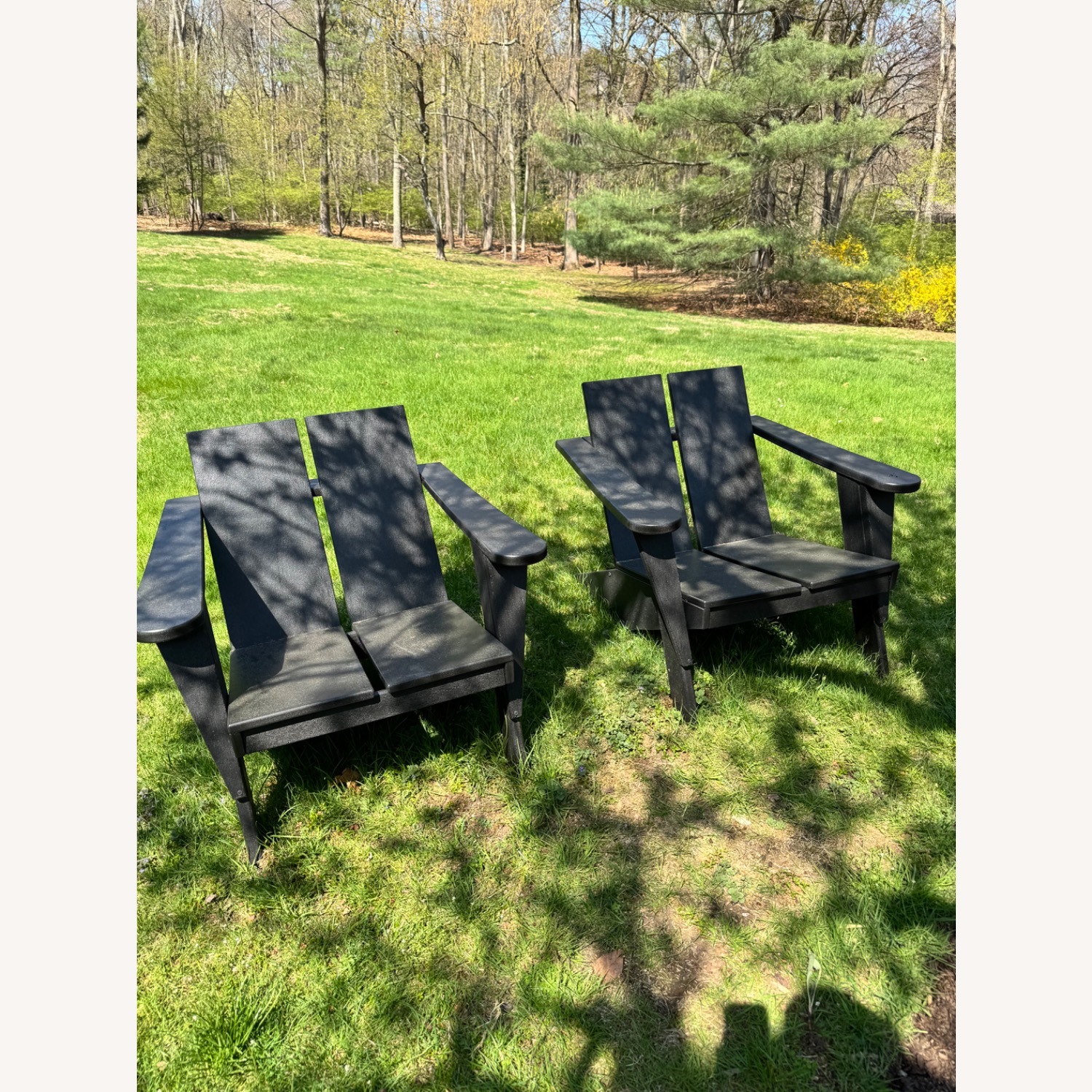 Crate & Barrel Adirondack Chair by POLYWOOD Black - image-5