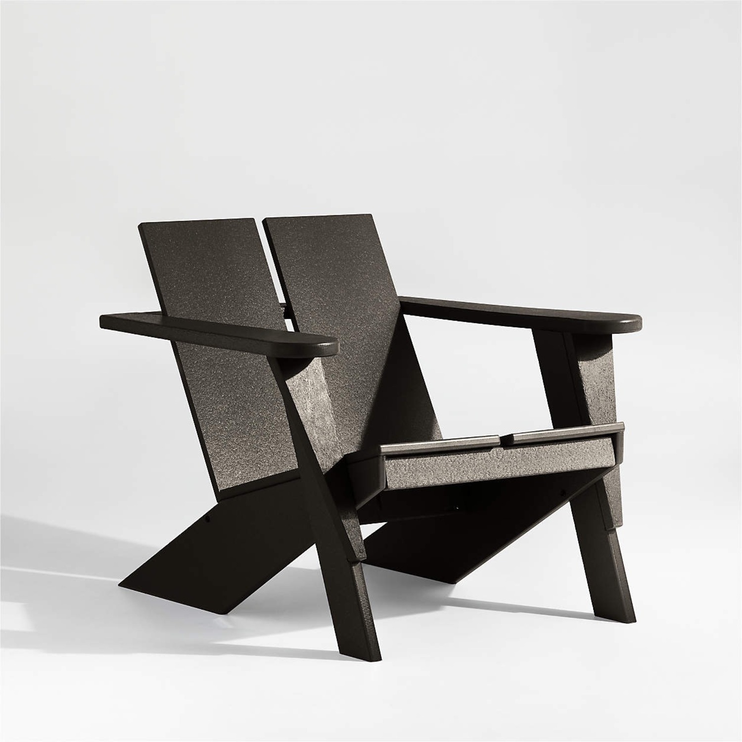 Crate & Barrel Adirondack Chair by POLYWOOD Black - image-1