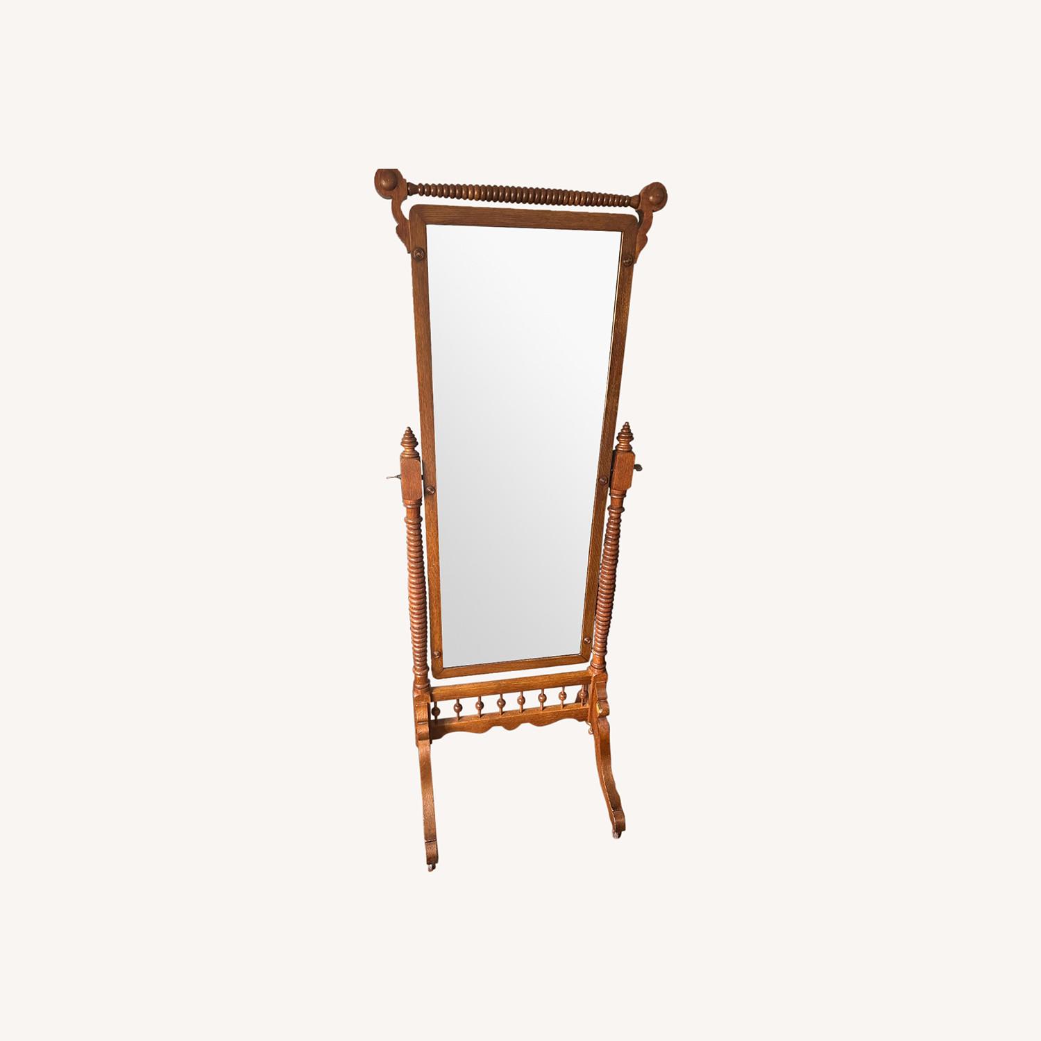 Wood Standing Mirror - image-0