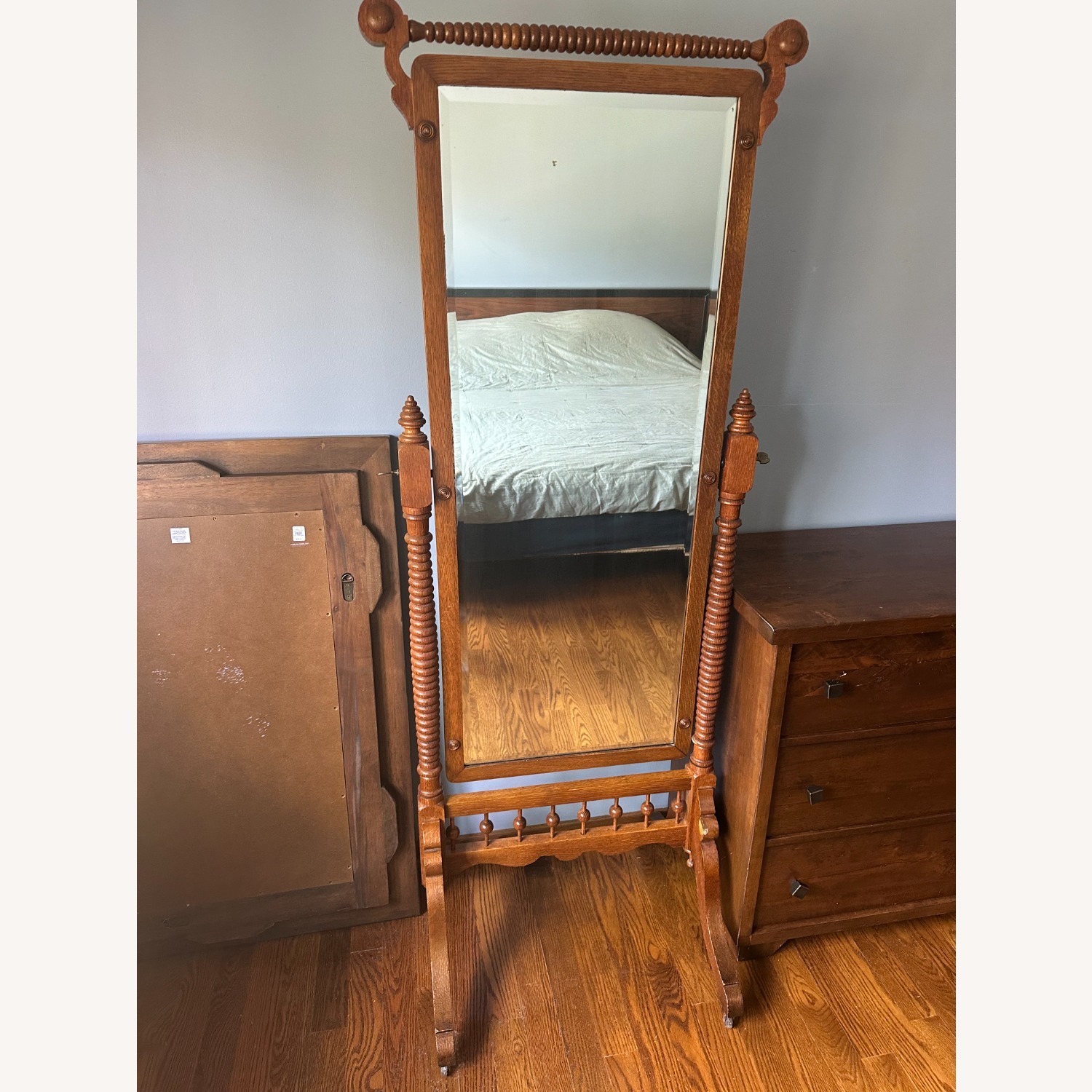 Wood Standing Mirror - image-4