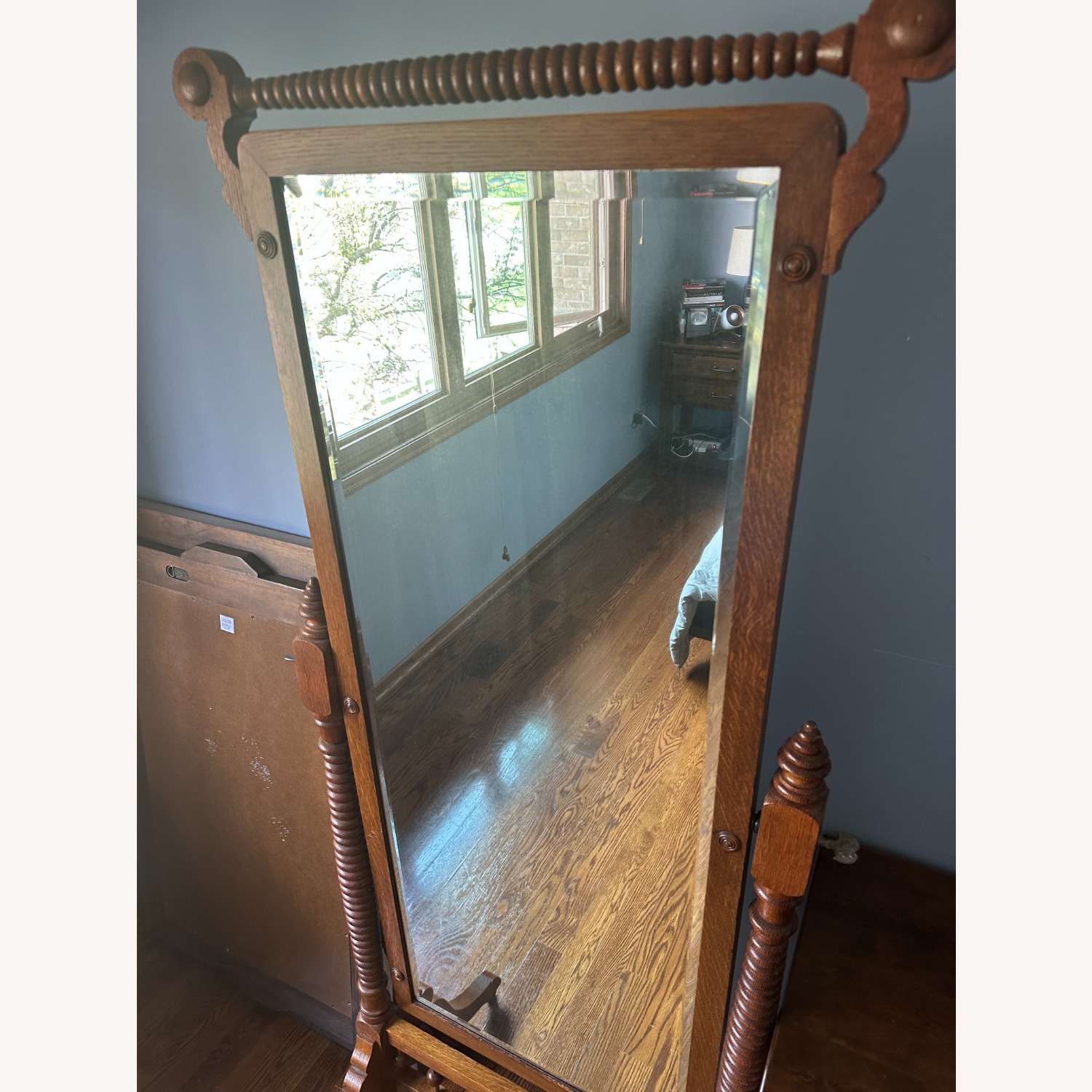 Wood Standing Mirror - image-2