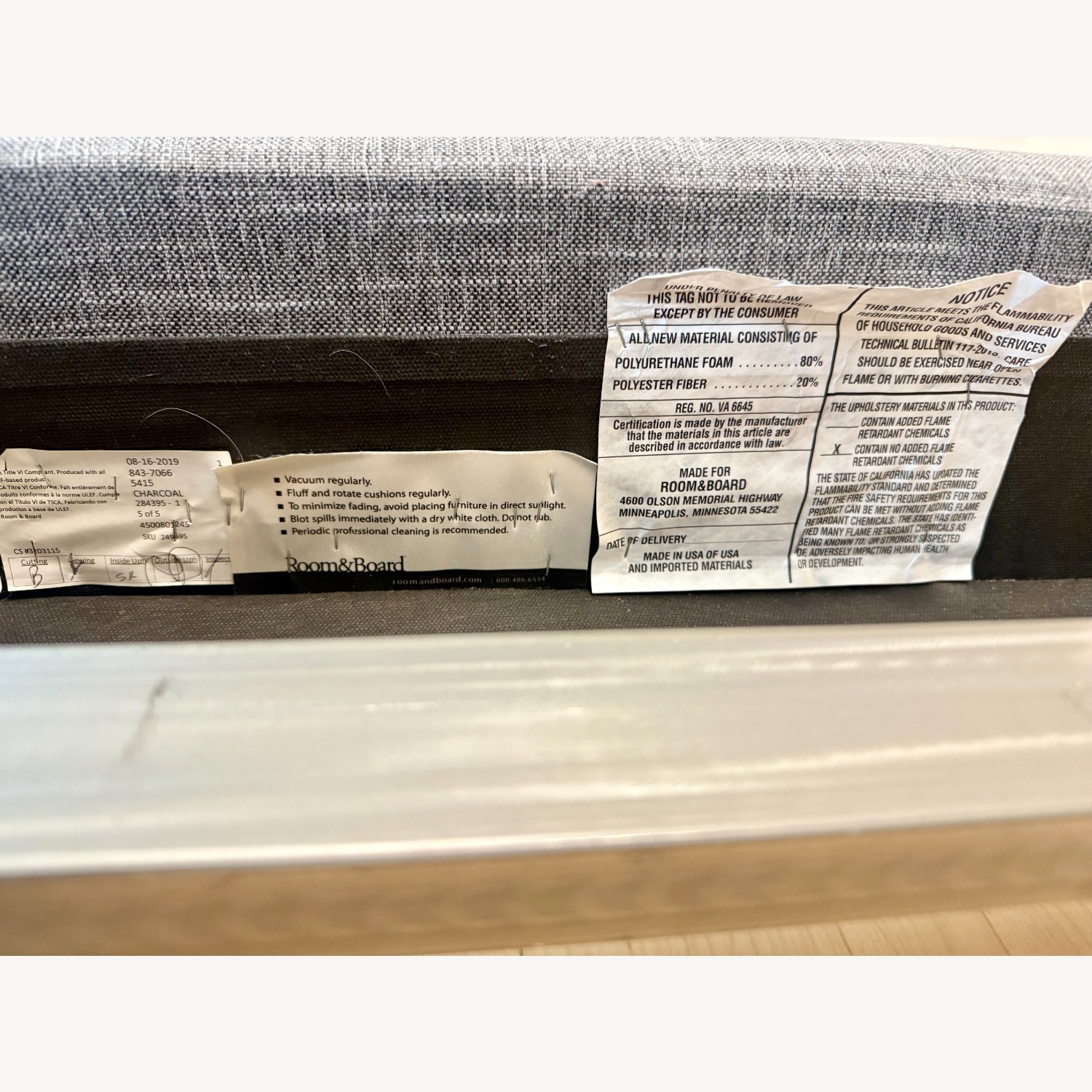 Room & Board Hartley King Bed in Sumner Steel - image-4