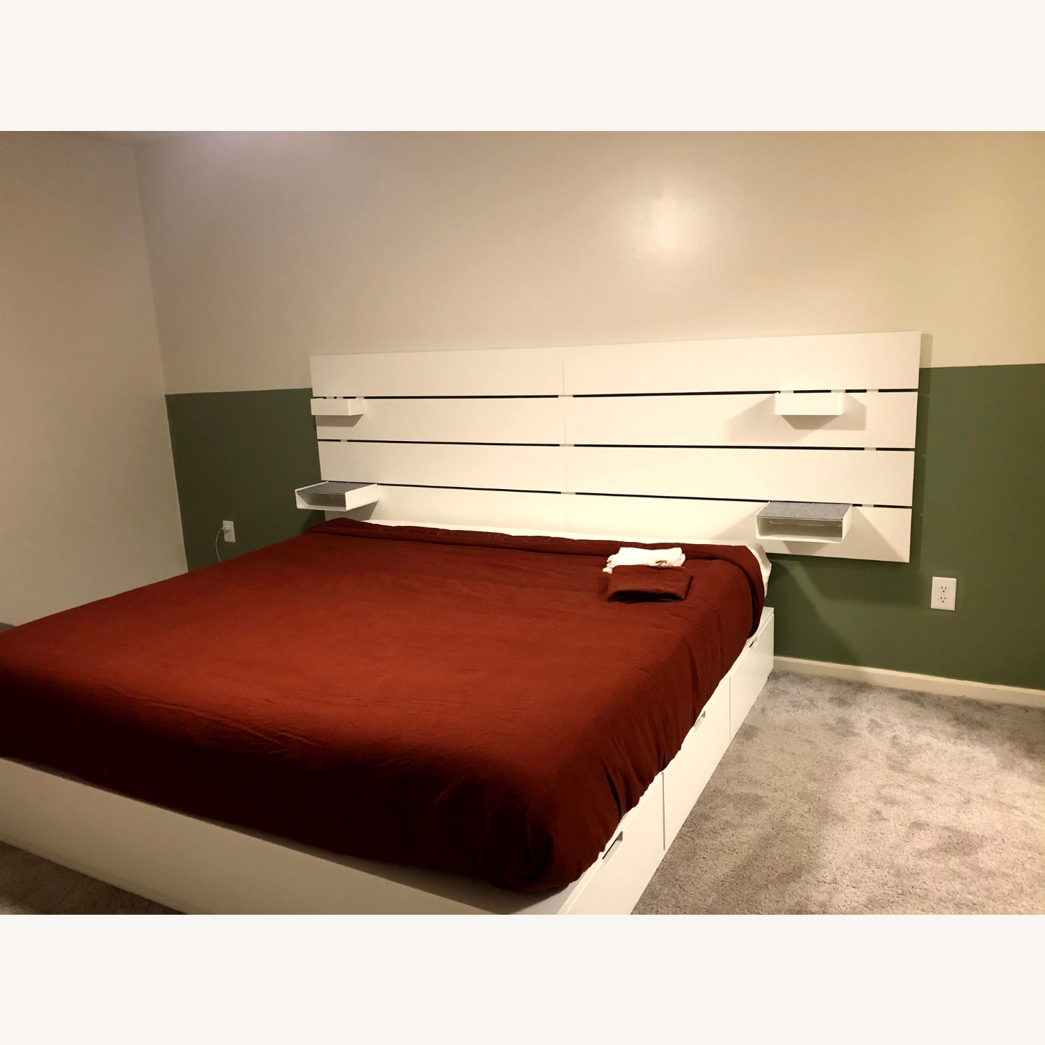 IKEA Nordli King Bed and Headboard - image-1