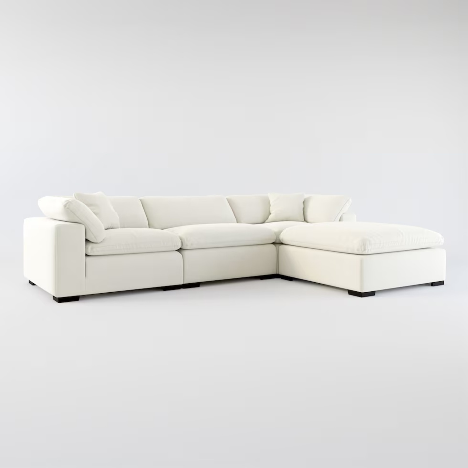 Plush 4-Piece Sectional (Cloud Couch Dupe) - image-0